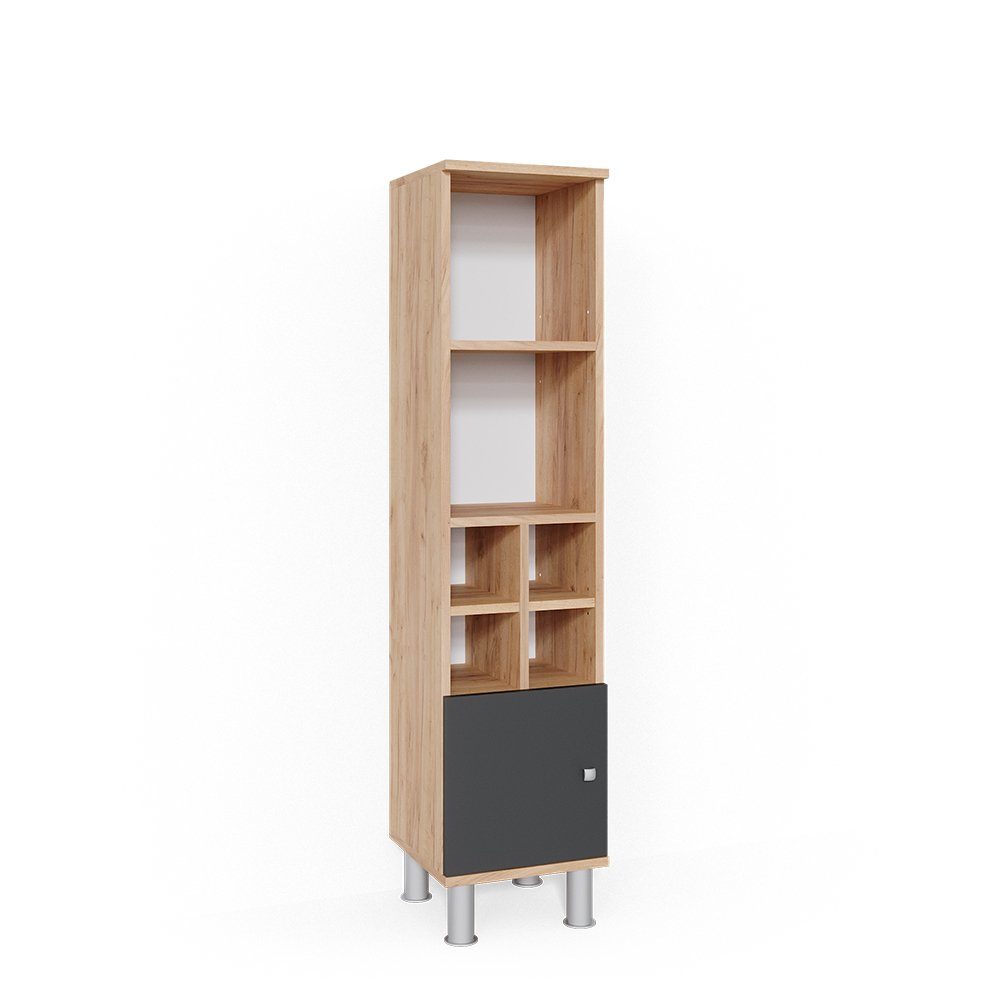 Vicco Midischrank Fynn, Anthrazit/Goldkraft Eiche, 30 günstig online kaufen