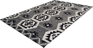Teppich Eliana, Bruno Banani, rechteckig, Höhe: 10 mm, Azteken-Optik, Kurzflor, mit Hoch-Tief-Effekten