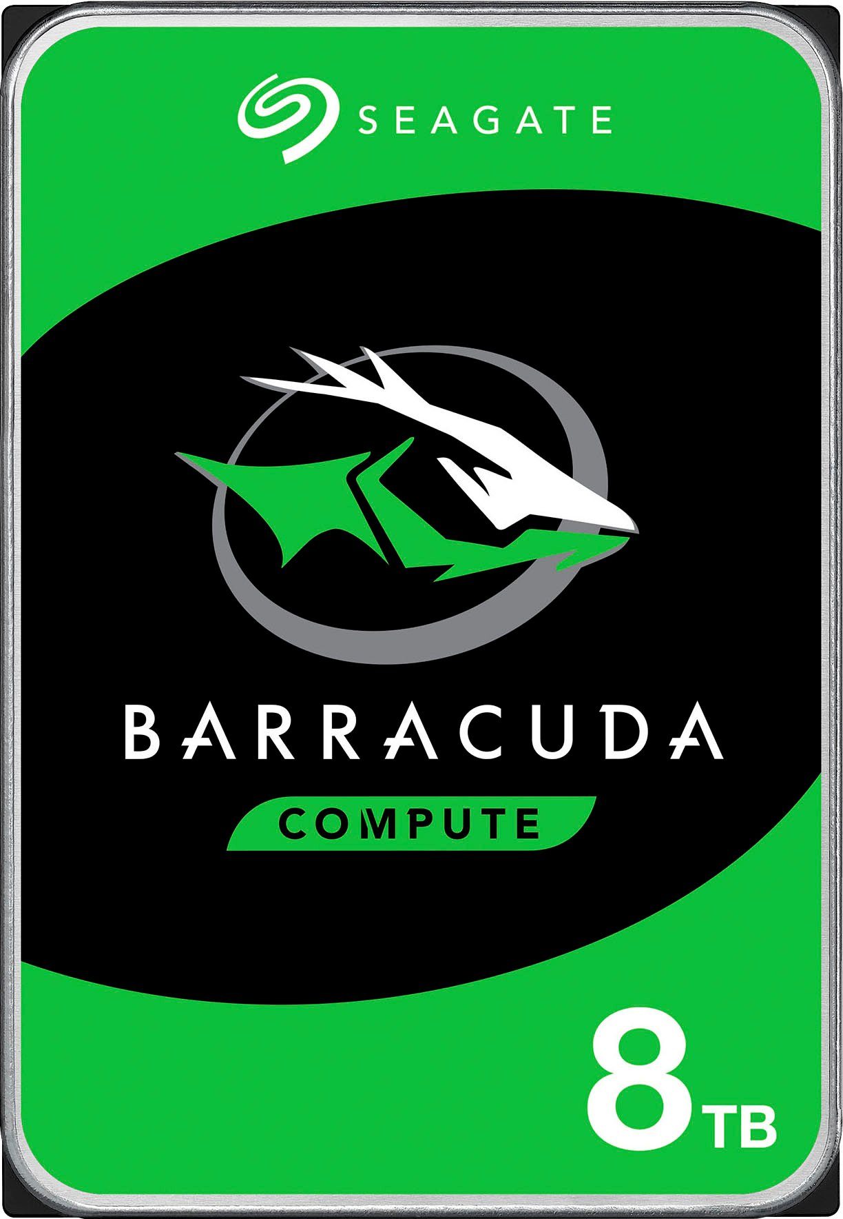 Seagate BarraCuda interne HDD-Festplatte (8 TB) 3,5" 220 MB/S Lesegeschwindigkeit, Bulk