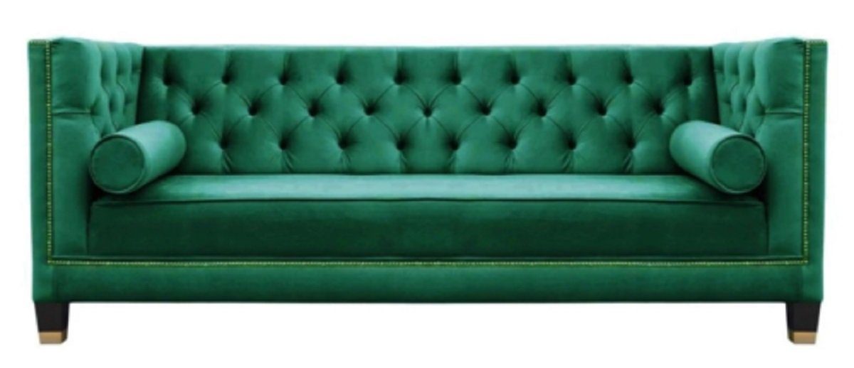 JVmoebel Chesterfield-Sofa, Stoff Möbel Kreative Neu Couchen Chesterfield Design Sofa Grüne