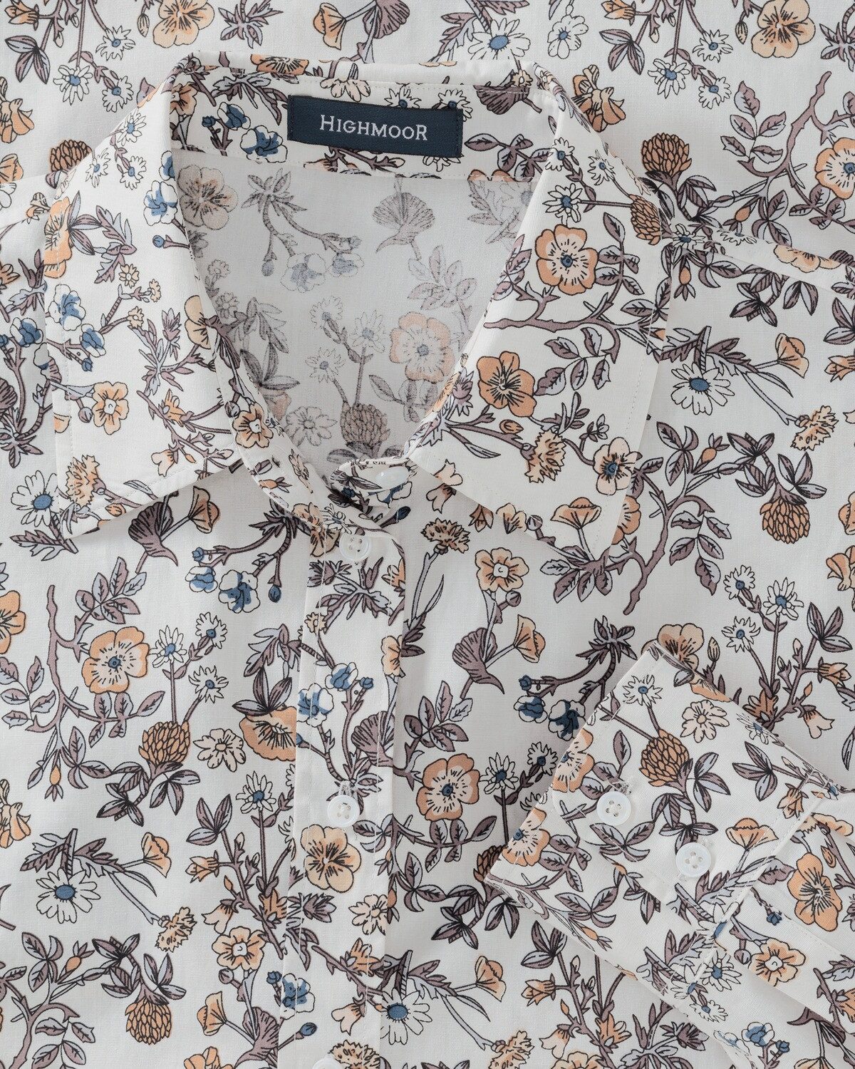 Highmoor Hemdbluse Bluse mit Blumendruck