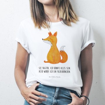Mr. & Mrs. Panda T-Shirt Fuchshörnchen - Weiß - Geschenk, Lustiges T-Shirt, Einhörner, Pegasus (1-tlg)