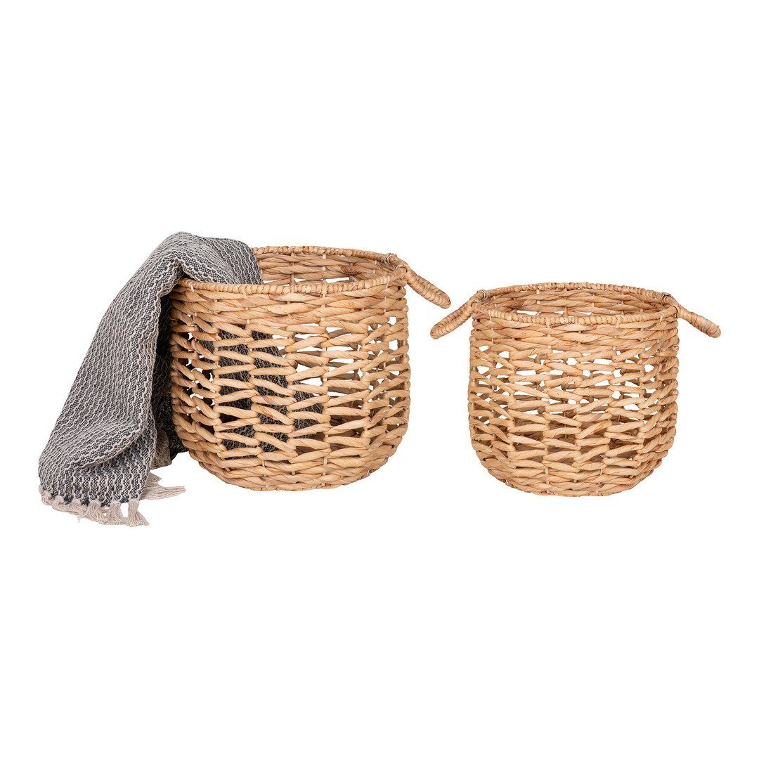 Nordic Griffen, rund,... Dekokorb aus Körbe Adra mit natur, Wasserhyazinthe, - House Baskets