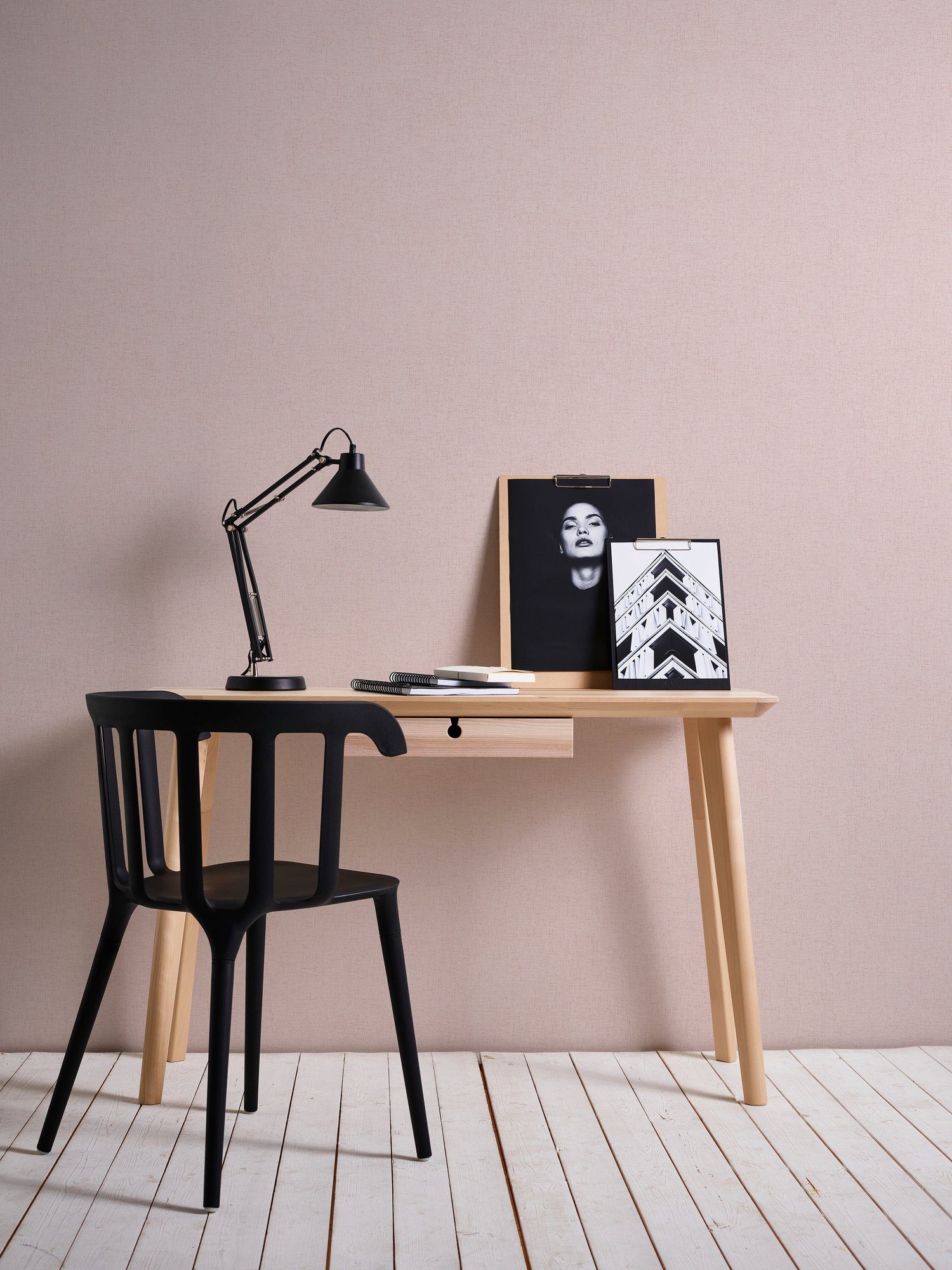 A.S. Création Vliestapete New Elegance, glatt, einfarbig, uni, unifarben mit Farbeinsatz, Tapete Uni einfarbig Tapeten Wohnzimmer Schlafzimmer Küche modern Büro