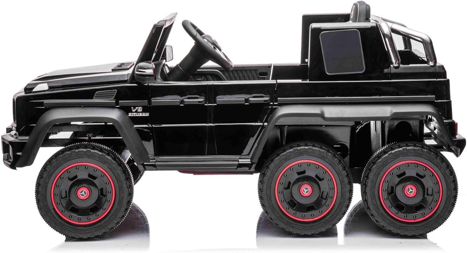 Beneo Elektro-Kinderauto Mercedes-Benz G63 AMG 6X6, Einsitzer, Antrieb 2 x 45-W-Motoren