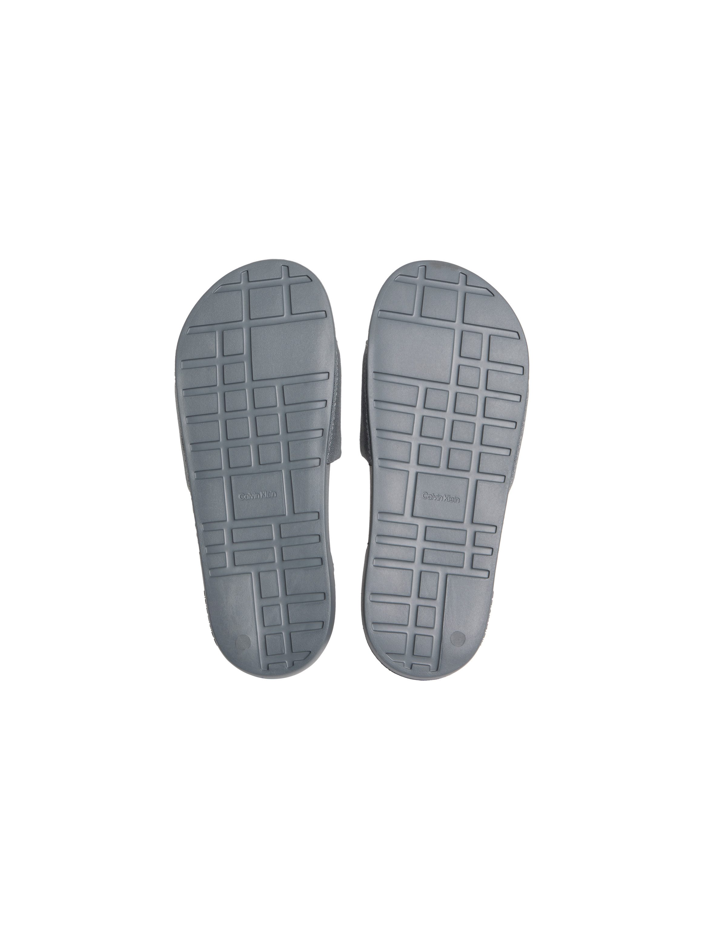 Calvin Klein ESS SLIDE CV WN Pantolette Sommerschuh, Poolslides, Pantolette, Strandschuh mit Logoschriftzug
