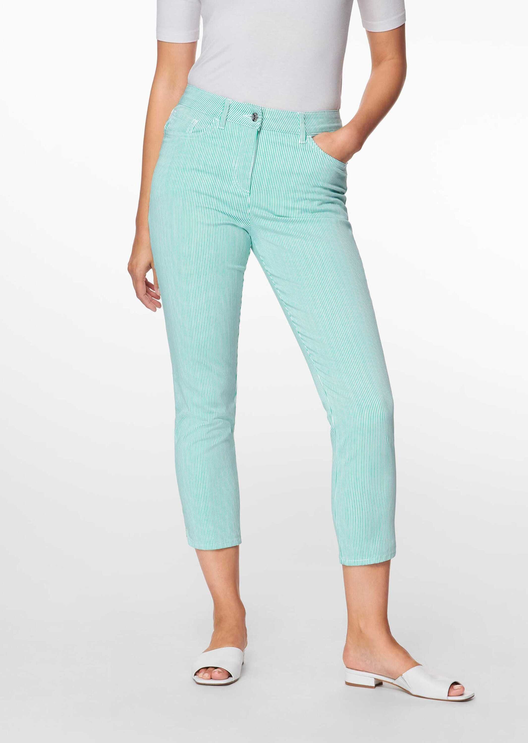 MADELEINE Gerade Jeans Fein gestreifte Jeans