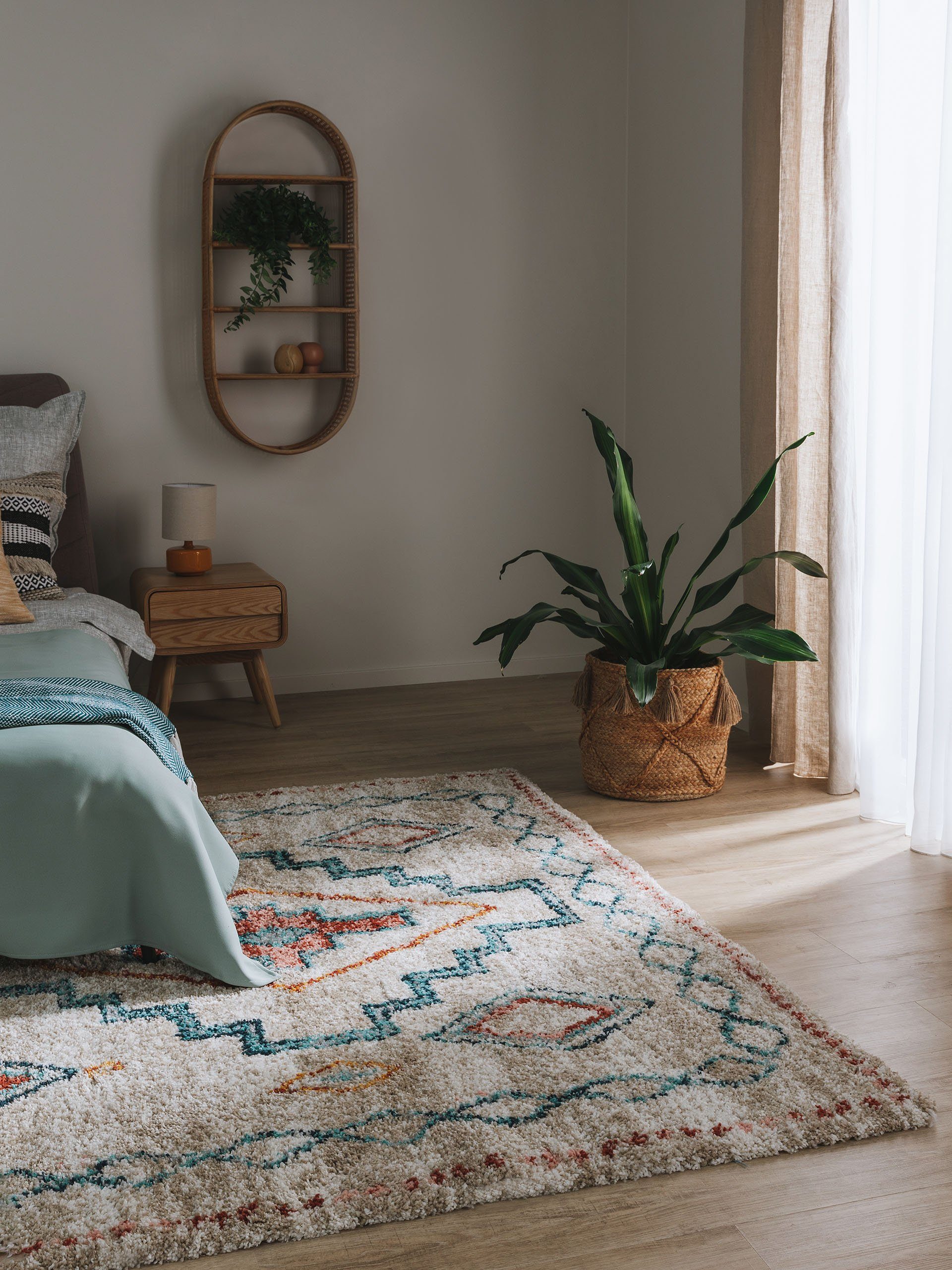 benuta Hochflor-Teppich Gobi, rechteckig, Höhe: 21 günstig online kaufen