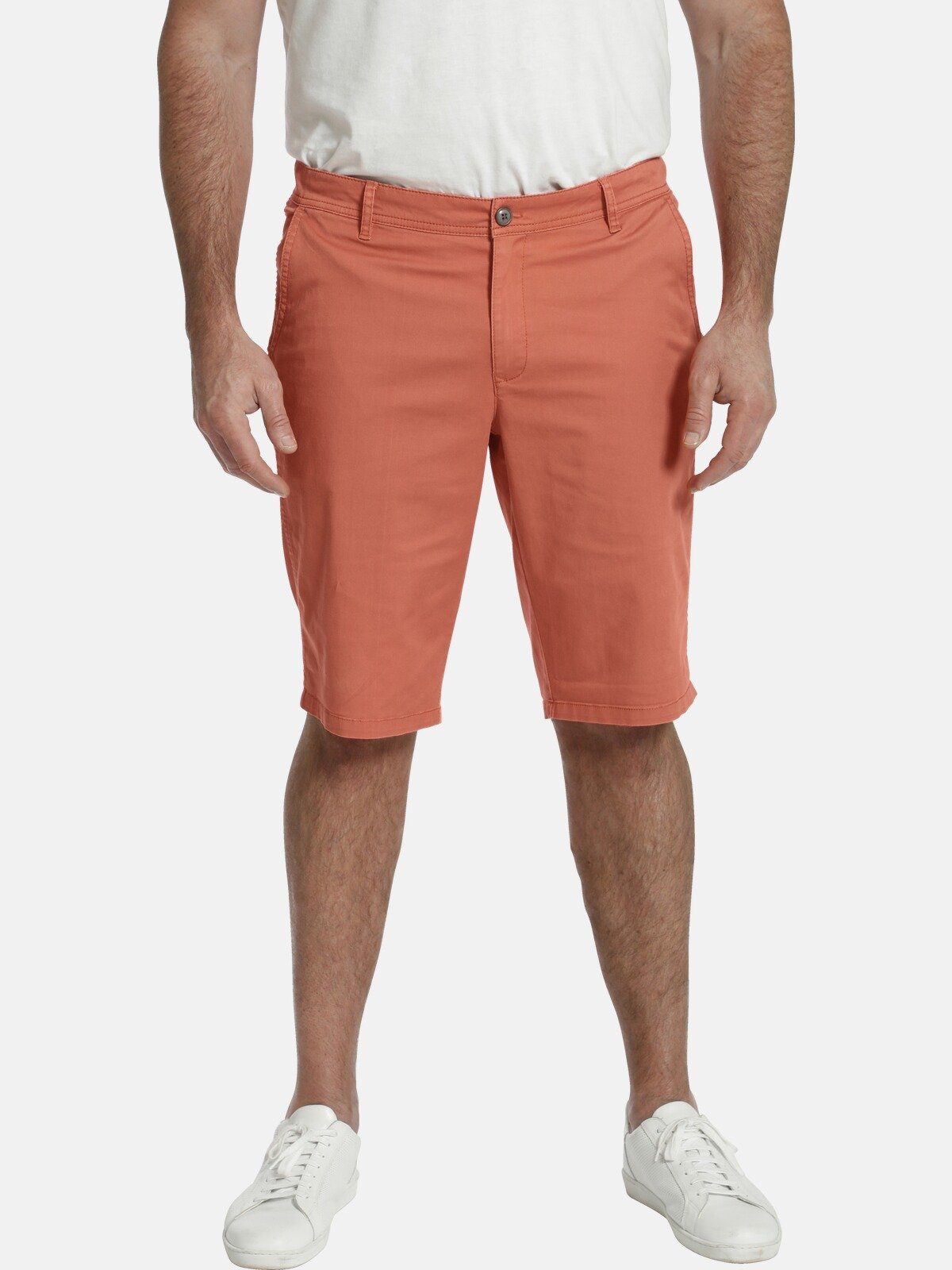 Charles Colby Bermudas BARON AIDEN komfortabler Unterbauchschnitt orange