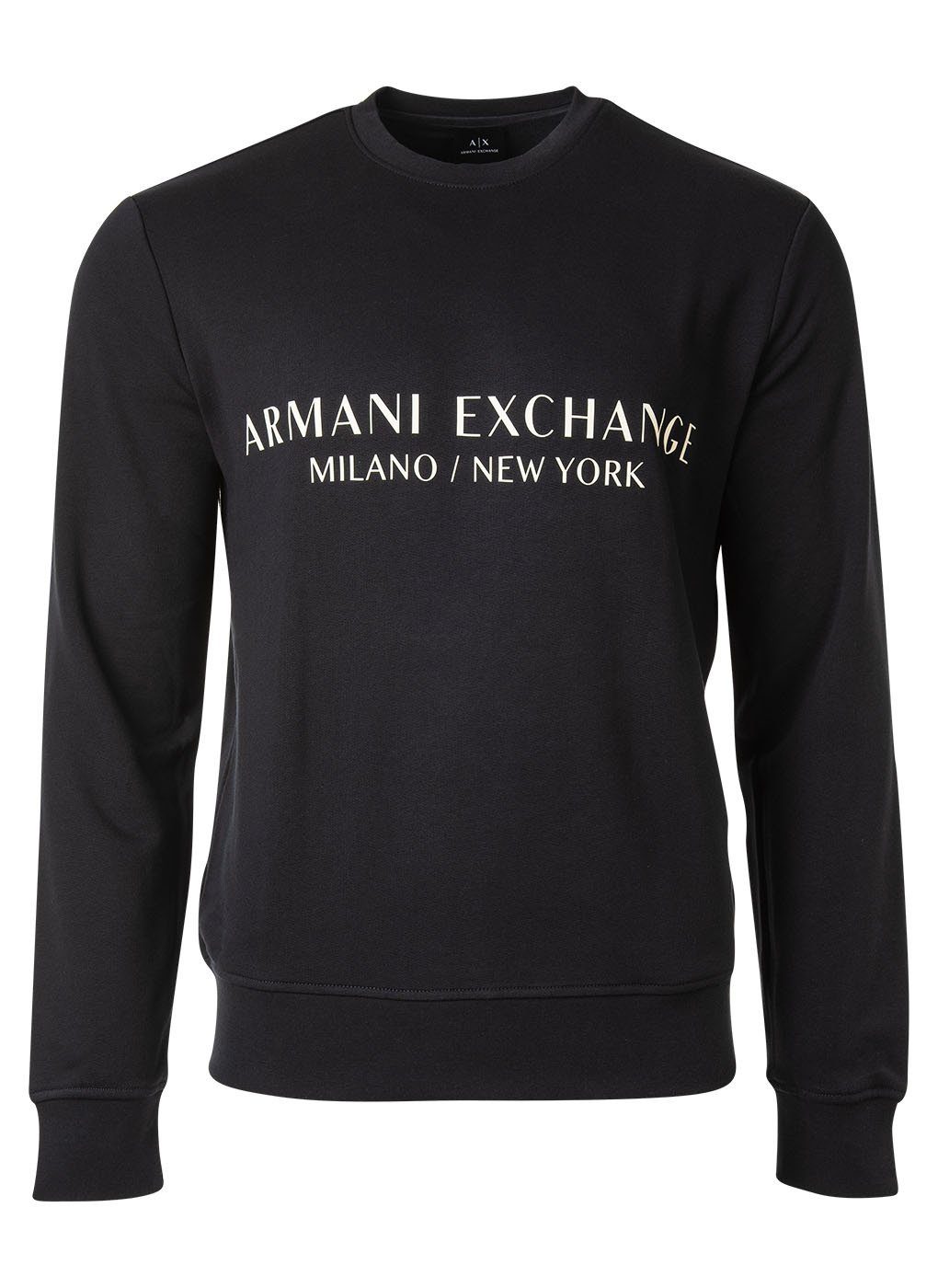 ARMANI EXCHANGE Sweatshirt Herren Sweatshirt Pullover, - Logo Marine