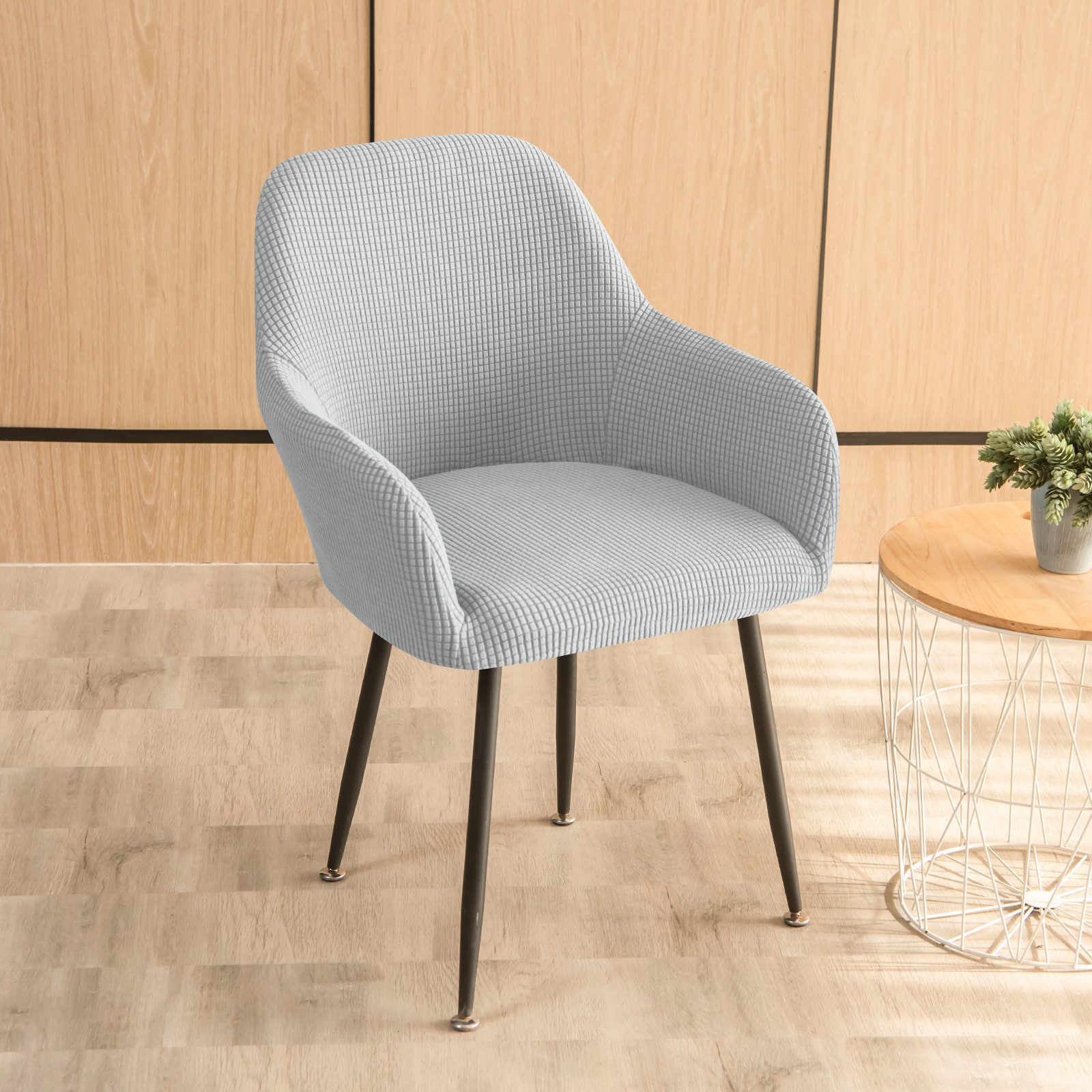 Minicloss Stuhlhusse Stretch Stuhlhussen-Bezüge Mit Armlehne, Stuhlhusse