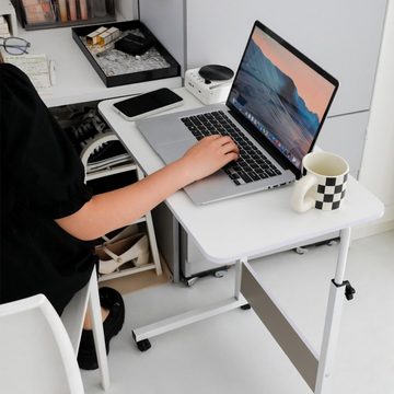 PFCTART Schreibtisch Höhenverstellbarer Laptoptisch auf Rollen, mobiler Schreibtisch