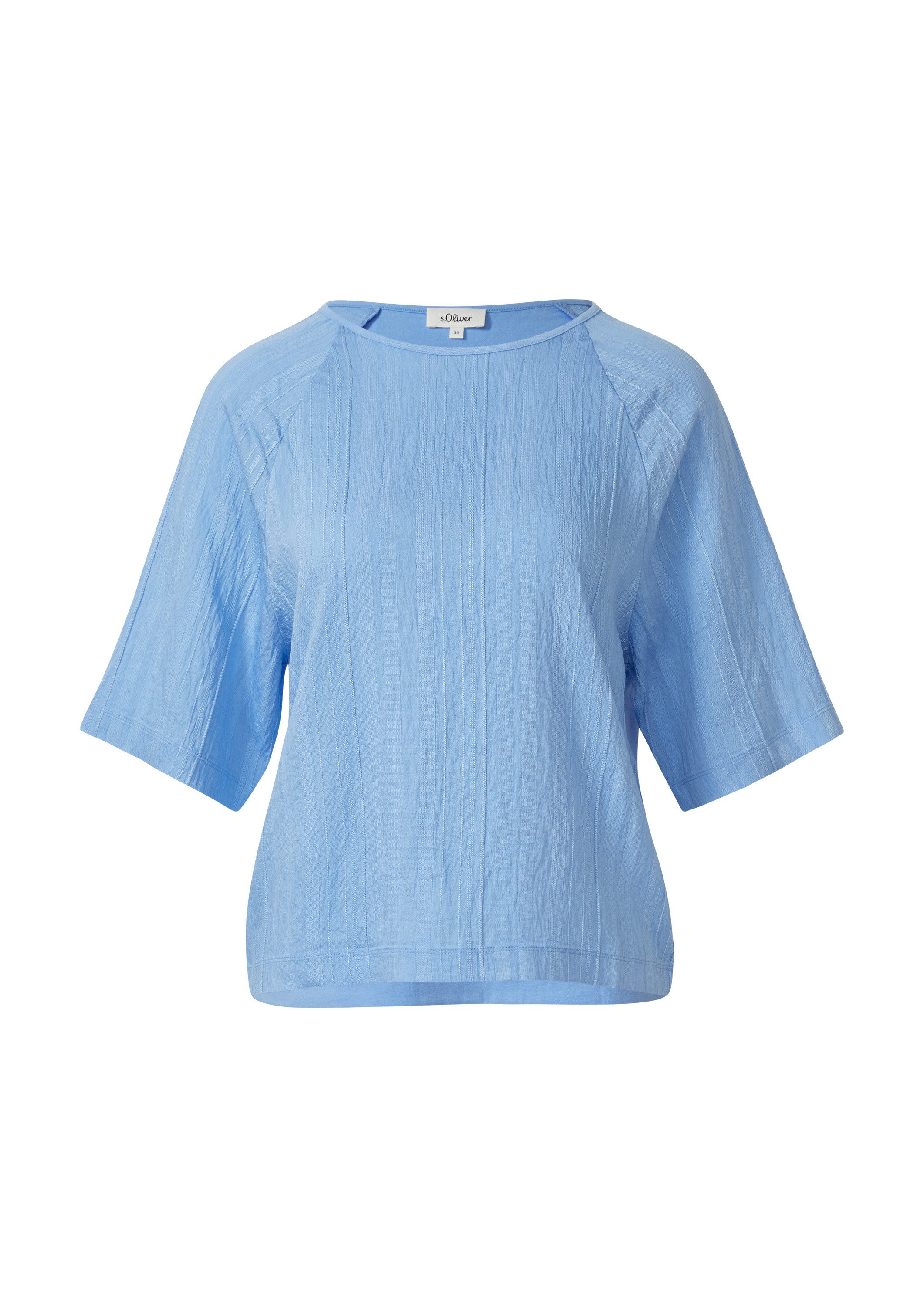 s.Oliver Kurzarmshirt T-Shirt T-Shirt im Fabricmix günstig online kaufen