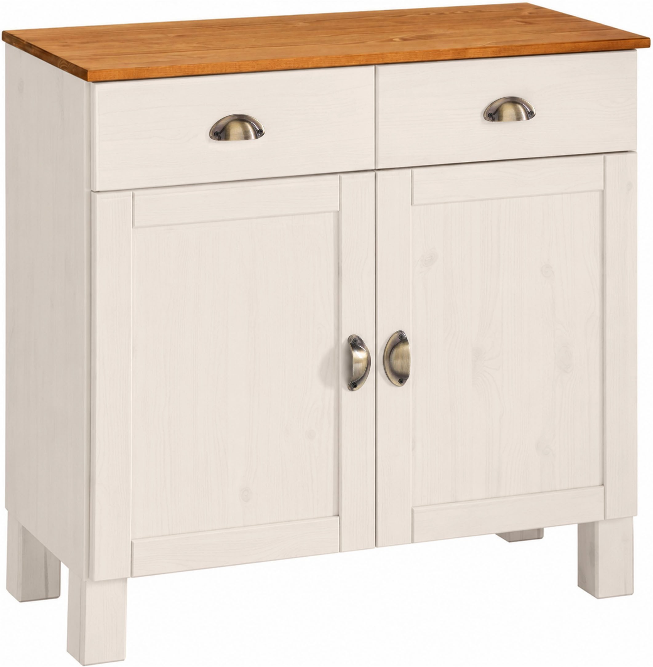 Home affaire Unterschrank Oslo 85 cm breit, 38 cm tief, als Sideboard nutzbar, 2 Türen, 2 Schubladen