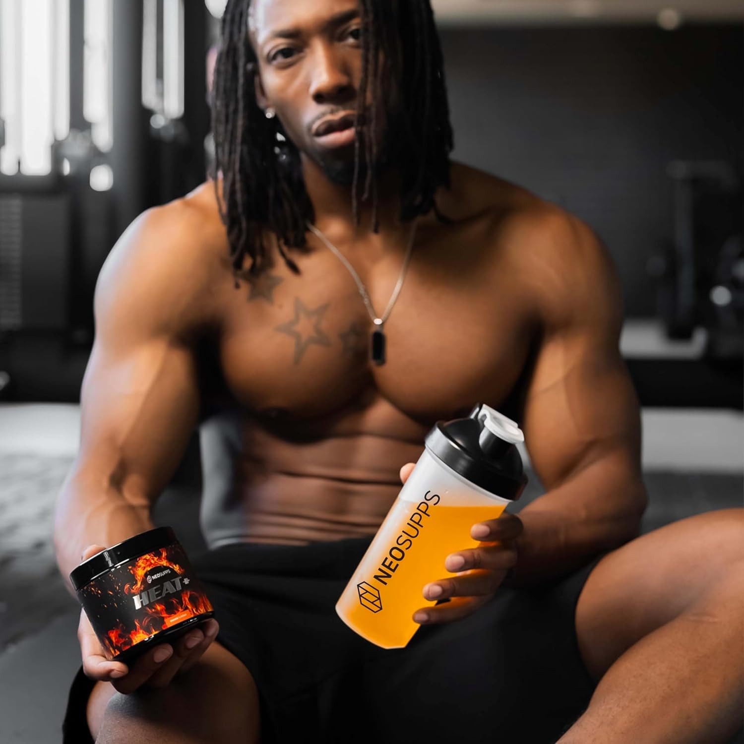 Neosupps Heat+ Diät Support, Anregung des Stoffwechsels & Fettverbrennung 240g Pulver, 240 g, L-Carnitin L-Tartrat Koffein, verbessert Konzentration & Fokus