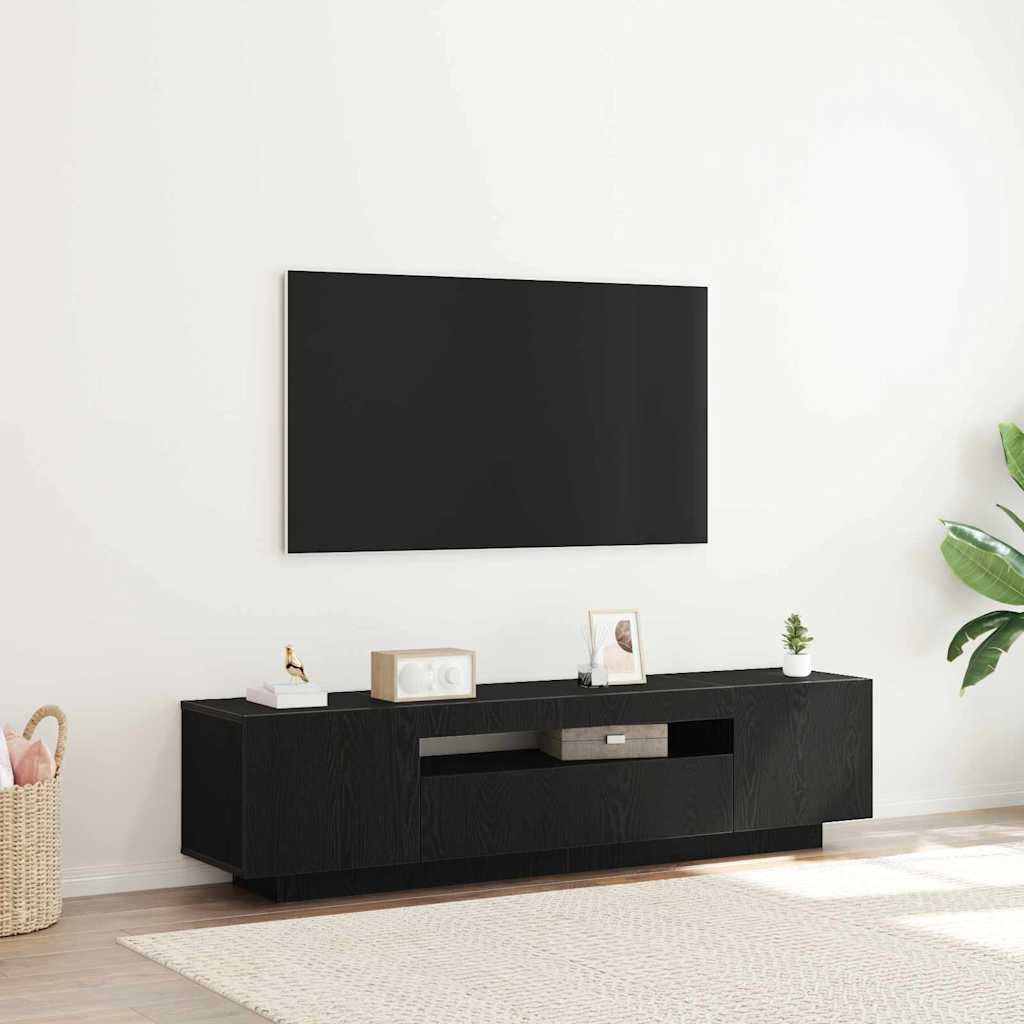 vidaXL TV-Schrank TV-Schränk 160 x 35 x 40 cm Schwarz Holzwerkstoff (1-St)