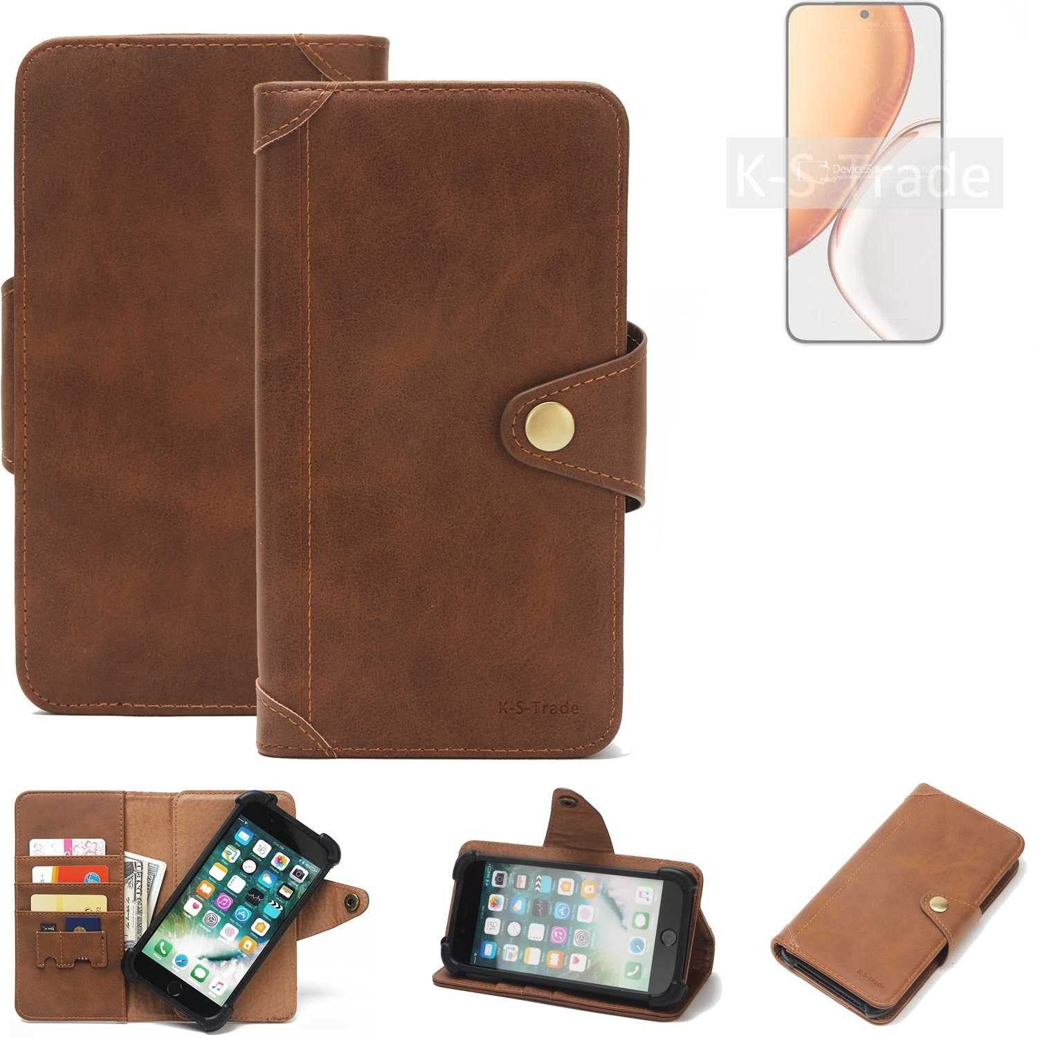 K-S-Trade Handyhülle für Honor X70, Handyhülle Schutz Hülle Walletcase Bookstyle Tasche Case