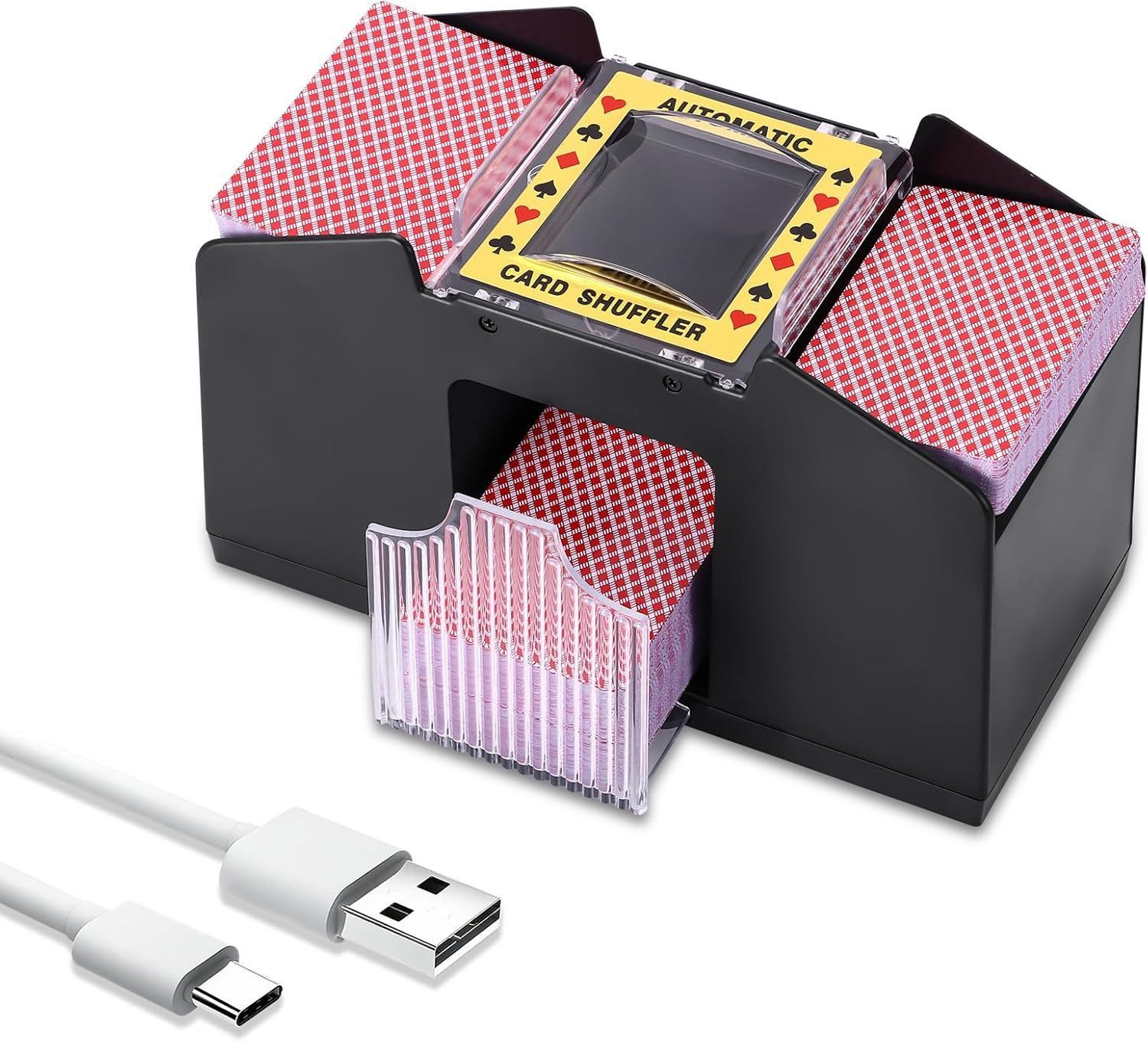 Spiel Automatischer Kartenmischer Elektrisch USB Poker UNO Texas Holdem