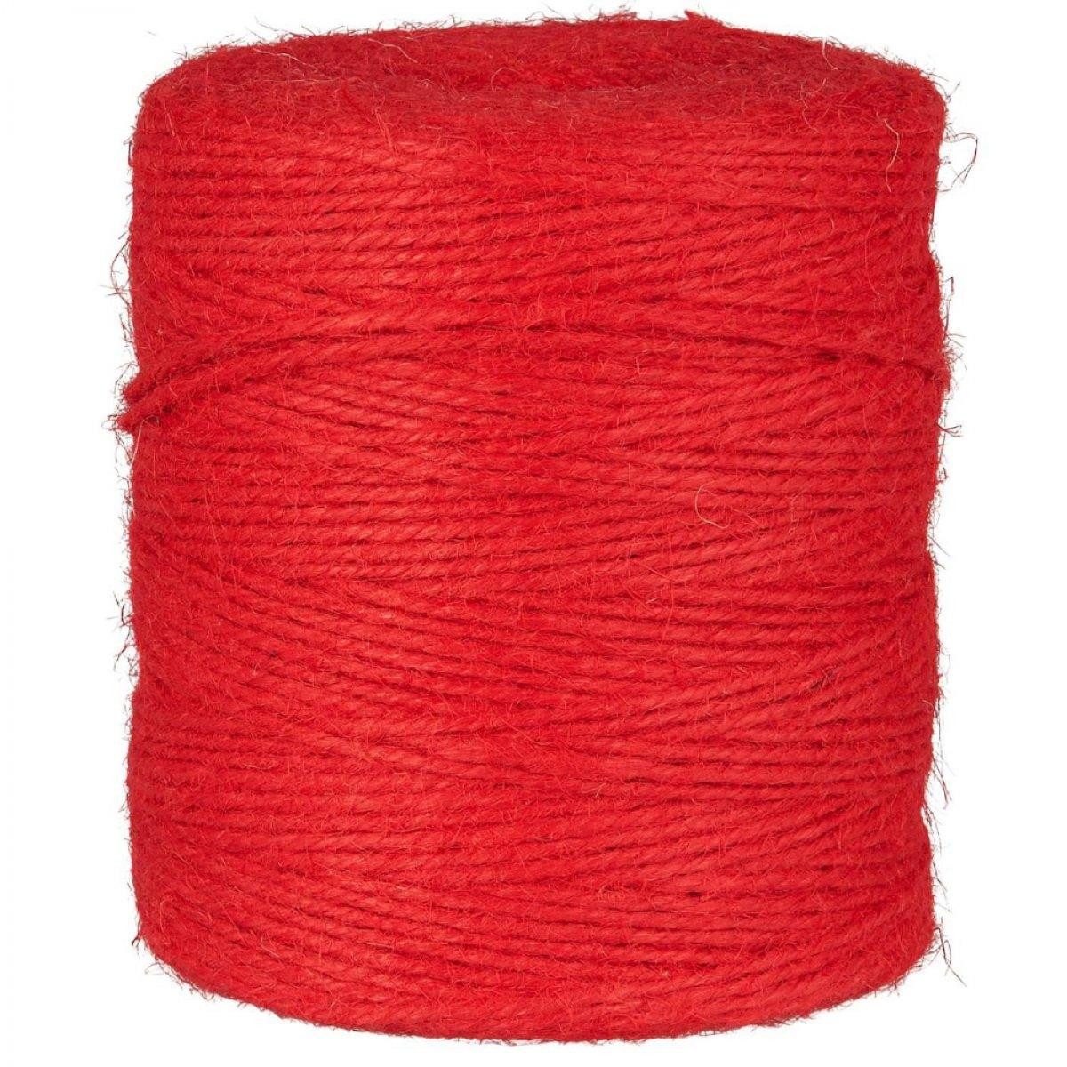 Ib Laursen Christbaumschmuck Ib Laursen Geschenkband Jutegarn Rot (400 Meter)