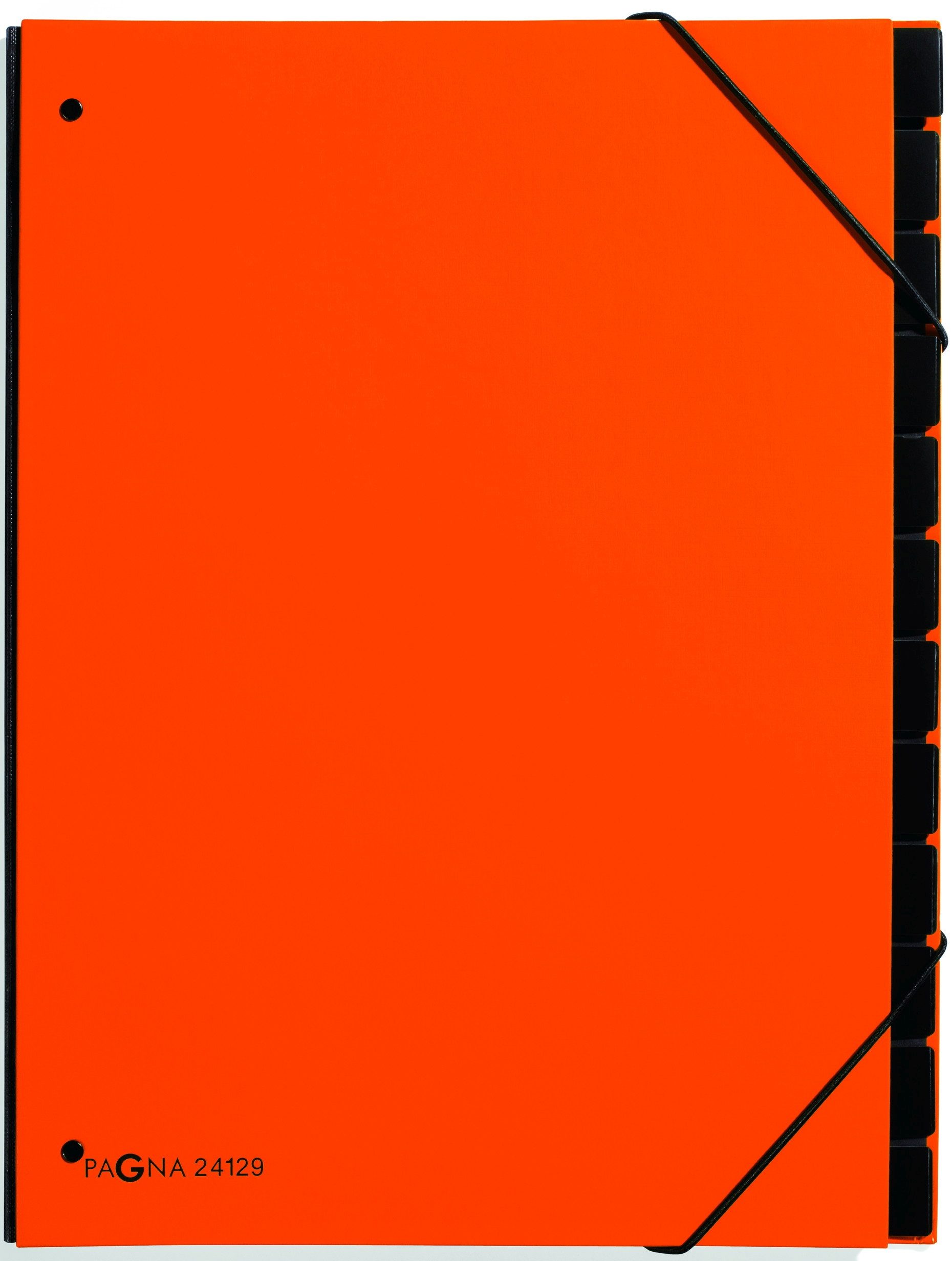 PAGNA Organisationsmappe Pultordner neutral 12 Fächer orange