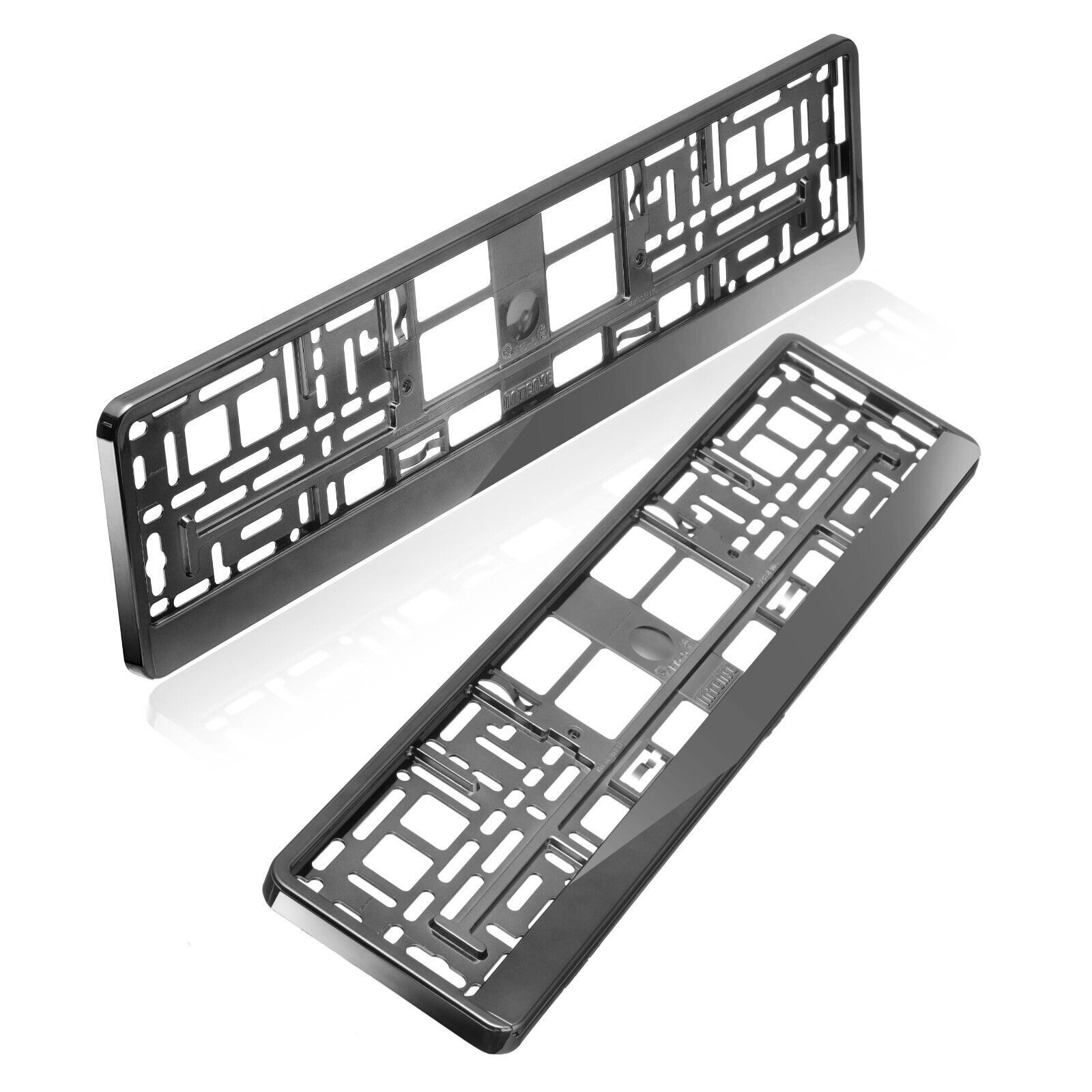 Kummert Business Kennzeichenhalter Set, graphit chrom, Kfz Kennzeichenhalterung für PKW