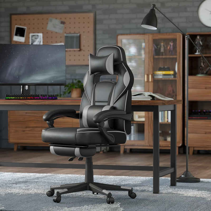 SONGMICS Gaming-Stuhl, ergonomischer Bürostuhl, Home-Office