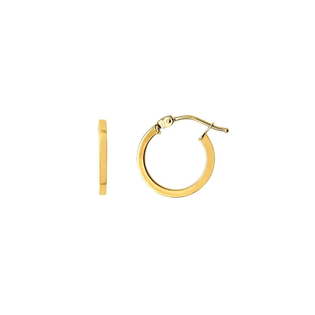 Paar Creolen Creolen Damen Fine Basic 585er Gelbgold 13 mm XG14K6020G