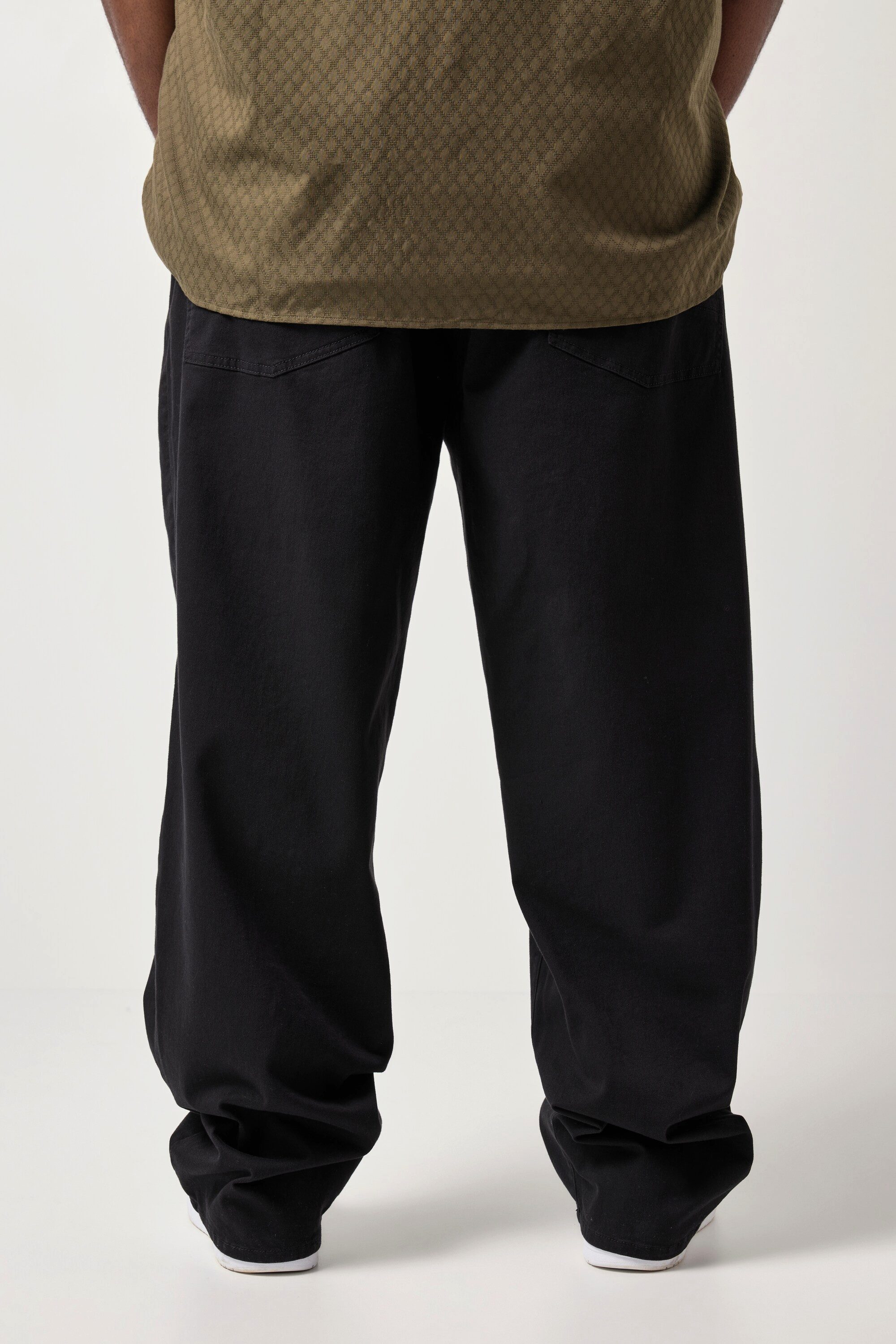 STHUGE Chinohose Hose extra weiter Baggy Fit Twill 5-Pocket bis 72