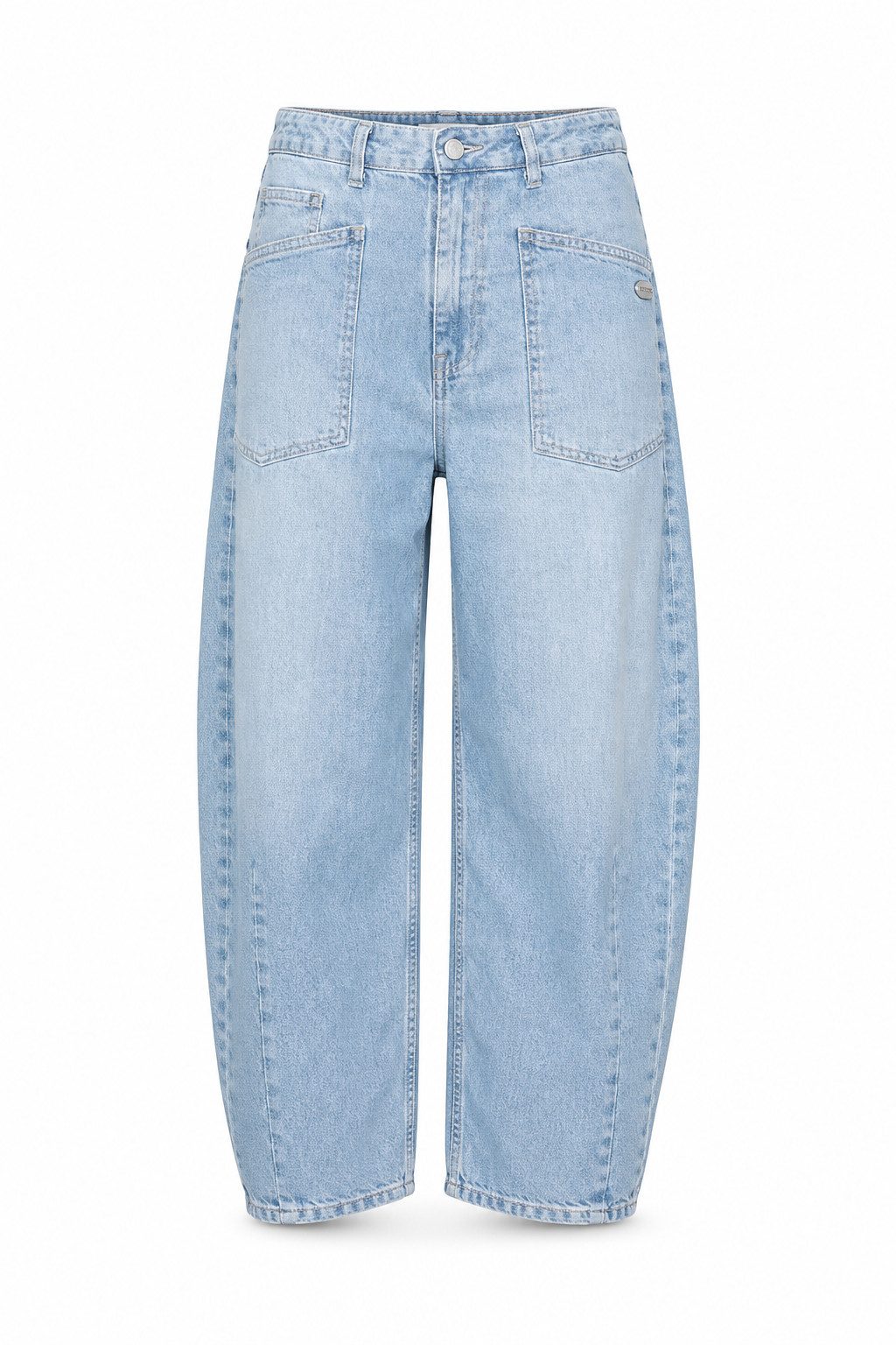 GANG Weite Jeans 94ODINA - Damen Balloon Jeans - O Shape Jeans - High Waist Denim - Cro
