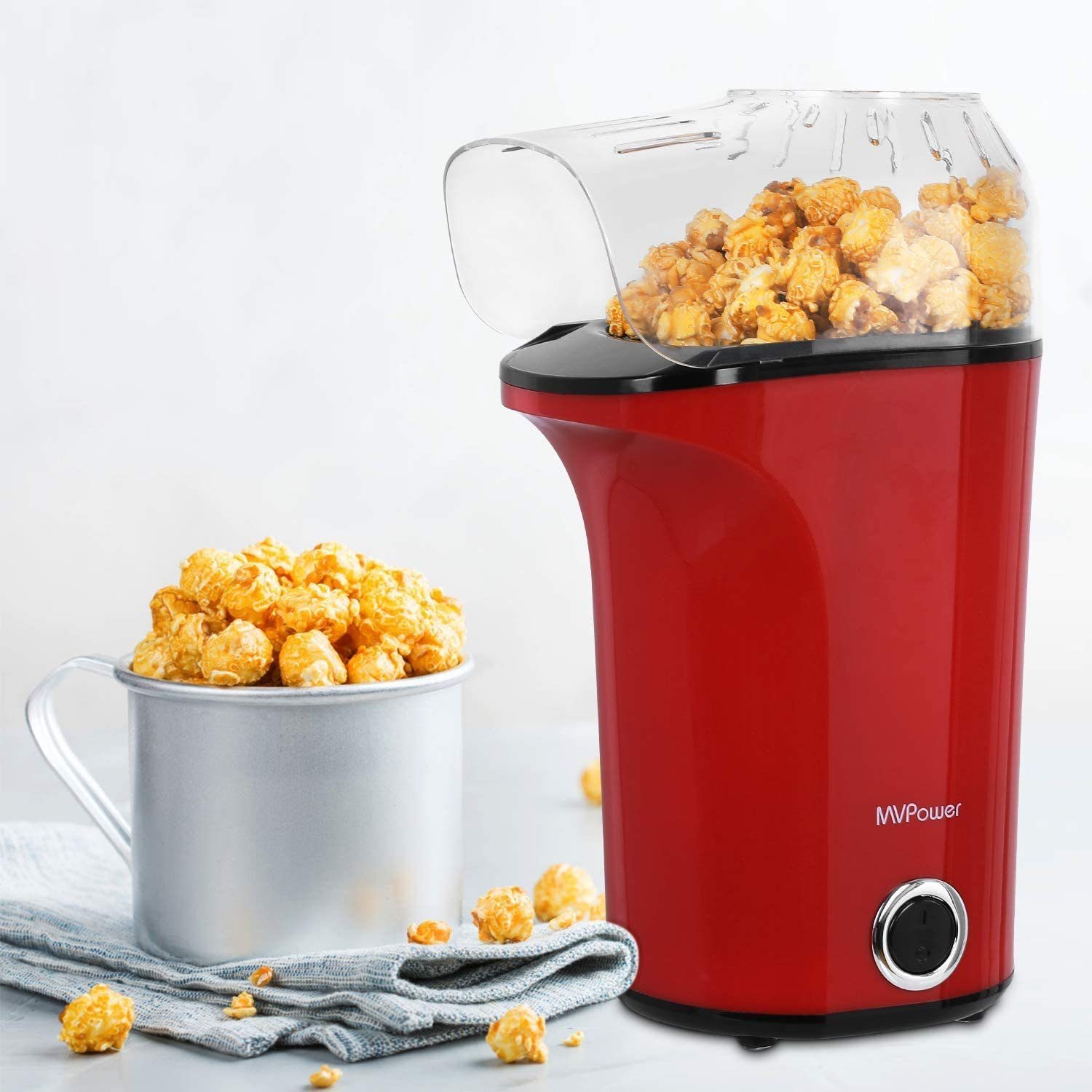 MVPower Popcornmaschine, 1400W Automatische Popcorn Maker popcorn-maschine,  Leistungsstarkes Heißluft Ohne Öl, Abnehmbarem Deckel und BPA-Frei,  Popcornmaschine für Zuhause online kaufen | OTTO