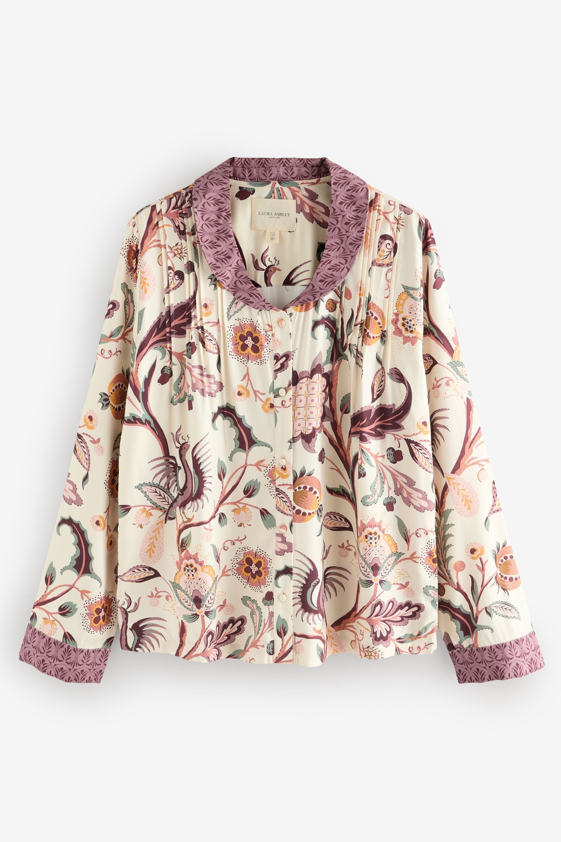 LAURA ASHLEY Pyjama Laura Ashley Claudina Schlafanzug mit Knöpfen (2 tlg)