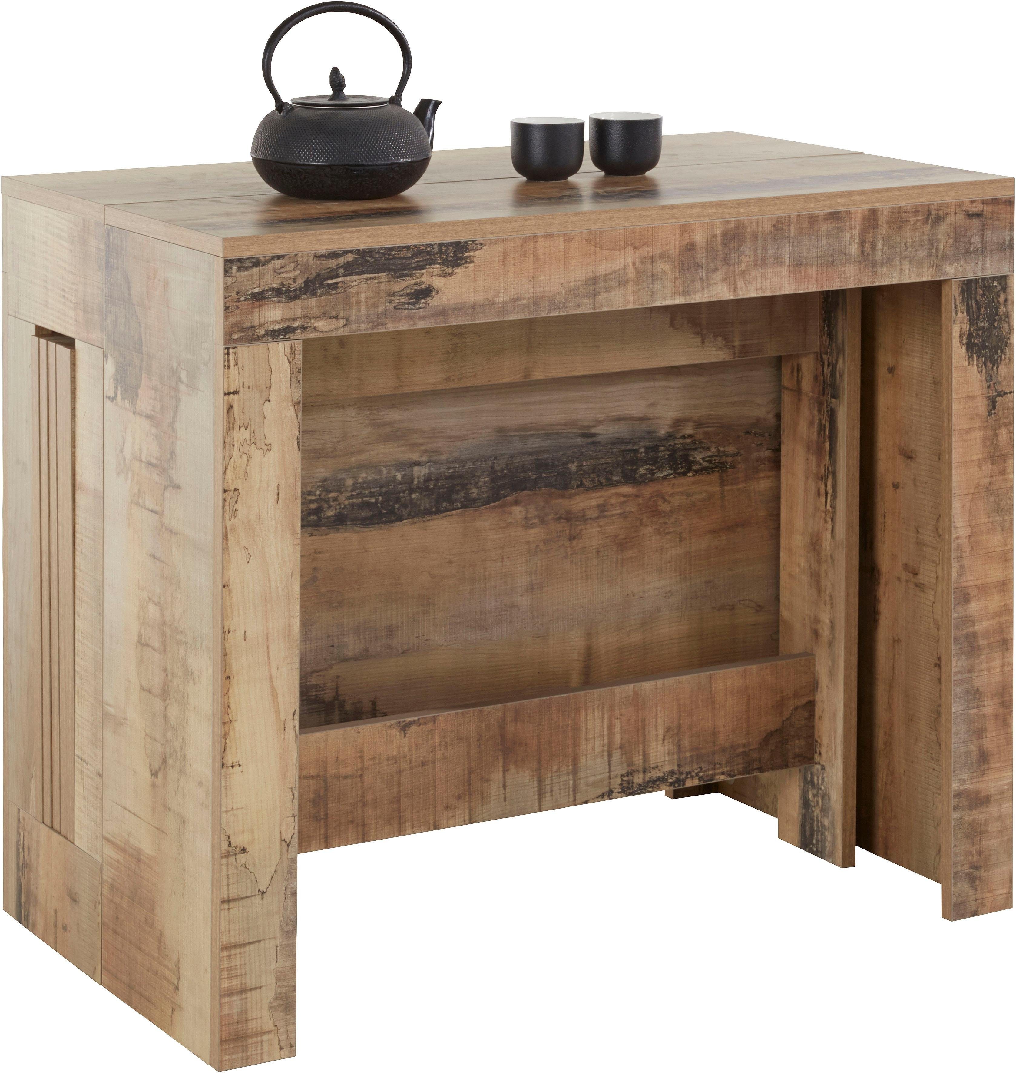 Home affaire Esstisch Praktika, Küchentisch, Wohnzimmertisch, Speisetisch, mit Auszugsfunktion, ausziehbar von 50 cm auf 300 cm