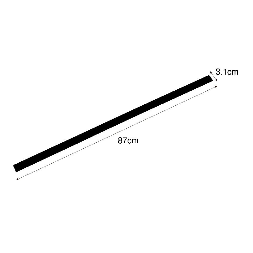 Qazqa Schienensystem-Schienen Iconic afdekplaat, 87 cm, (1-tlg)