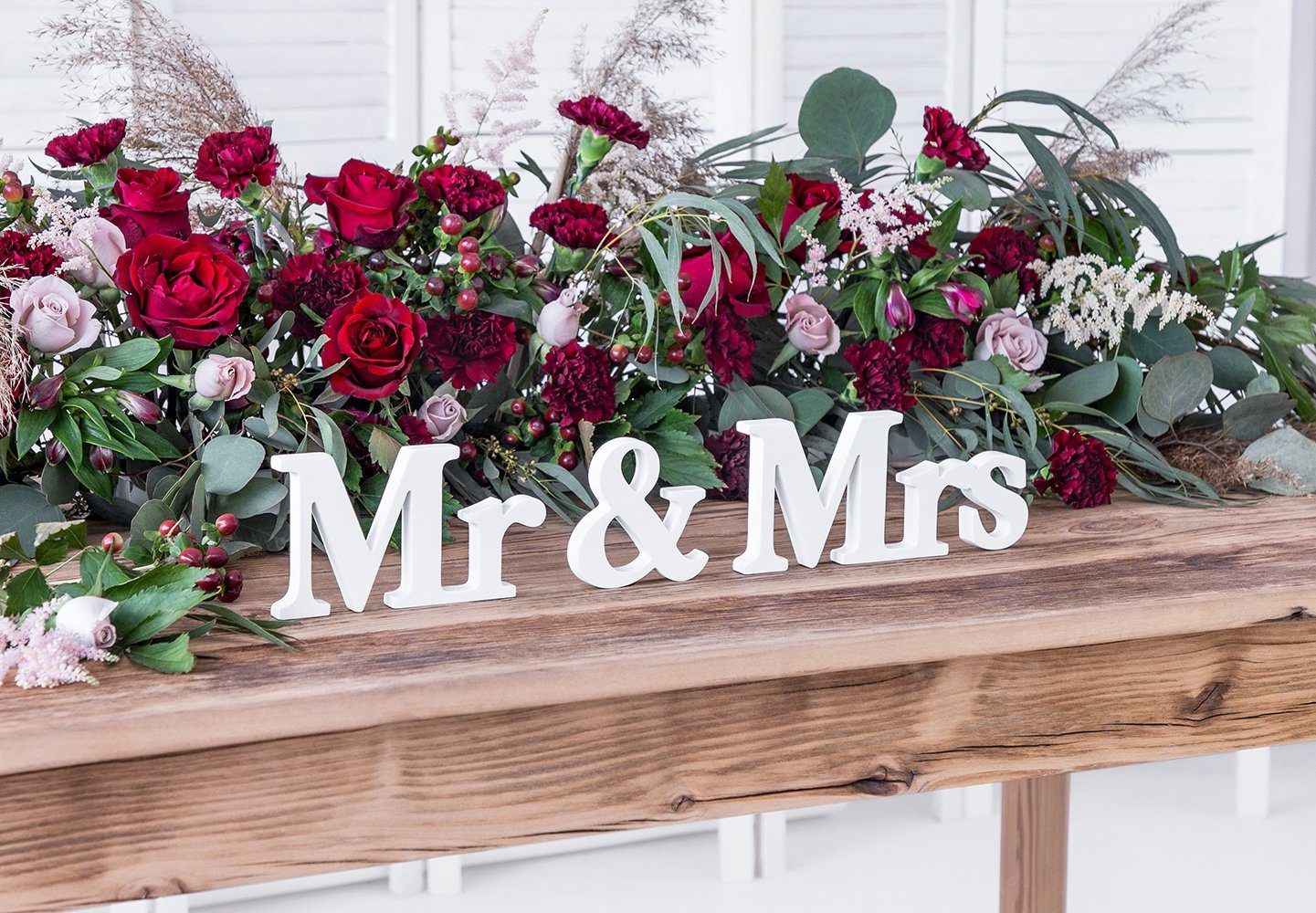 partydeco Dekofigur, Tischaufsteller Mr & Mrs günstig online kaufen