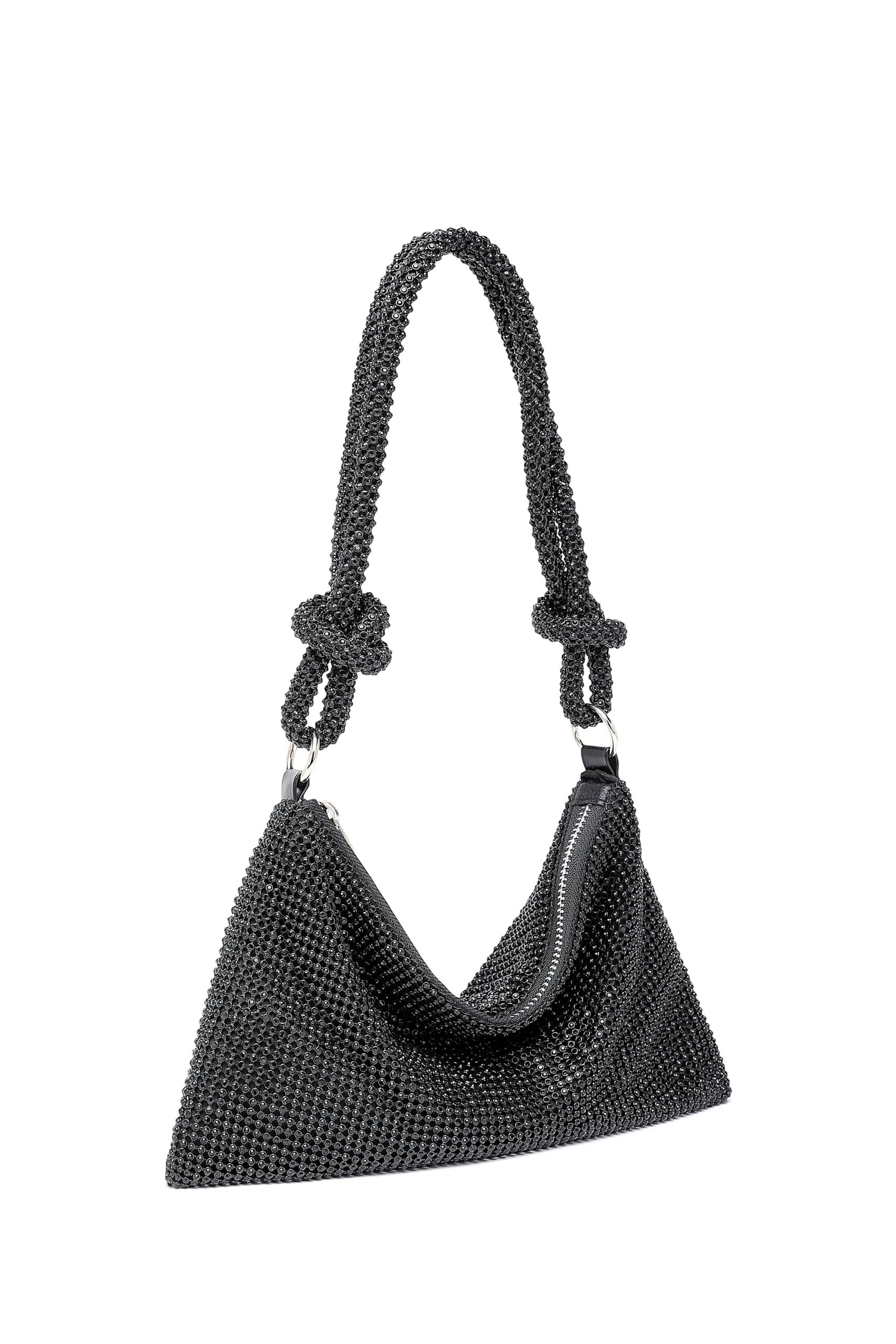 Cachito Clutch Abendtasche für Damen, Umhängetasche, Kupplung für Zeremonie, Hochzeit/Party/Abschlussball/Box, Taschen aus Strass – Bild 4 von 5