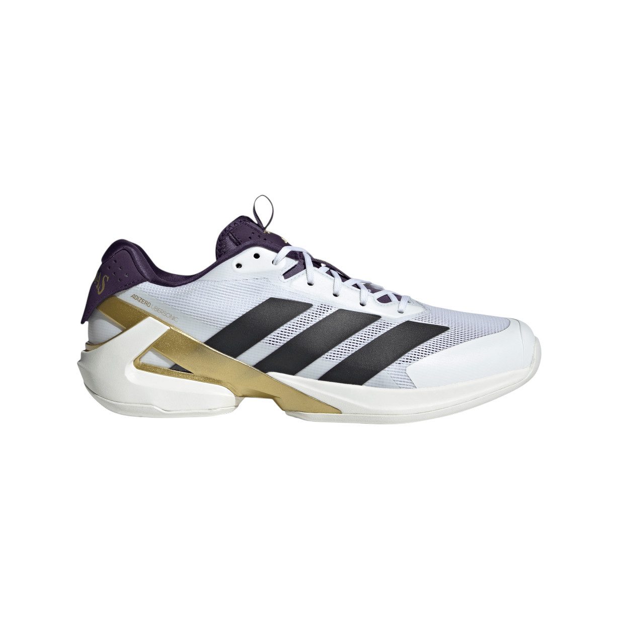 adidas Performance adizero Ubersonic 5 Allcourt/Leichtigkeit 2025 weiss/schwarz/gold Tennisschuh