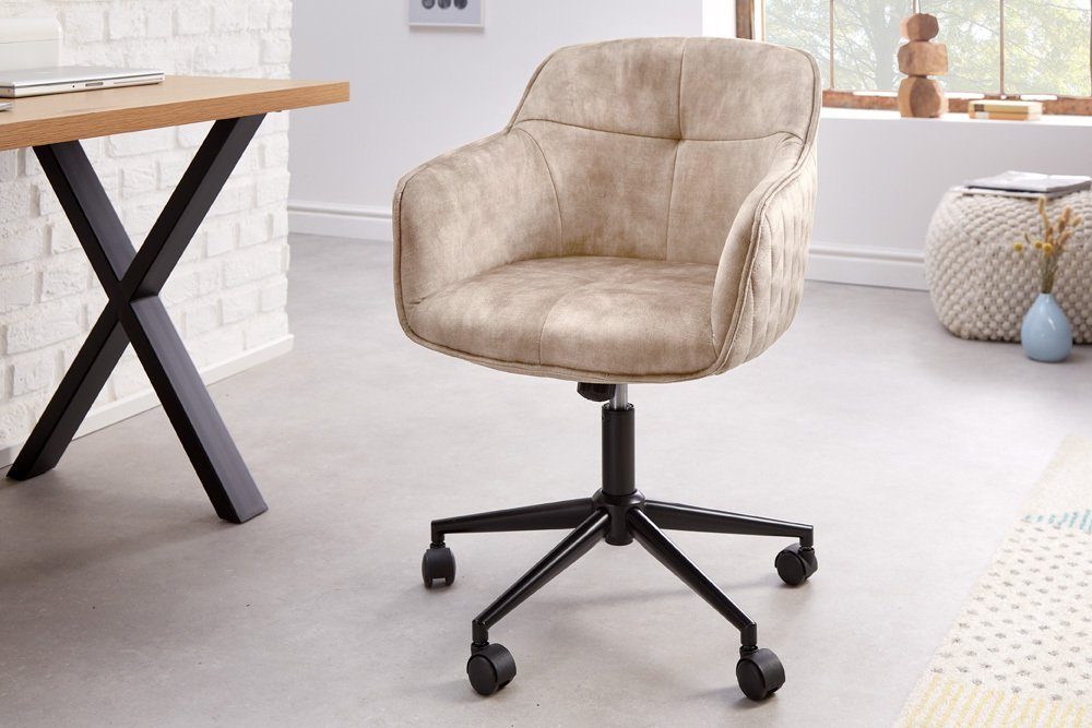 riess-ambiente Drehstuhl EUPHORIA champagner greige, Büro günstig online kaufen