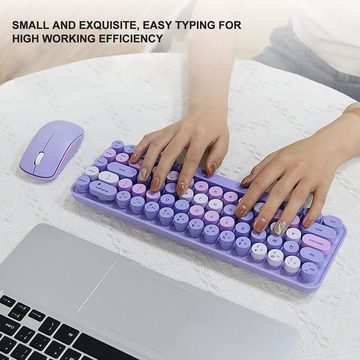 Dpofirs Ergonomisches Design, präzise Steuerung, und RGB-Individualisierung Tastatur- und Maus-Set, Gaming-Tastatur-Maus-Kombi für ungestörtes und optimales Spielerlebnis