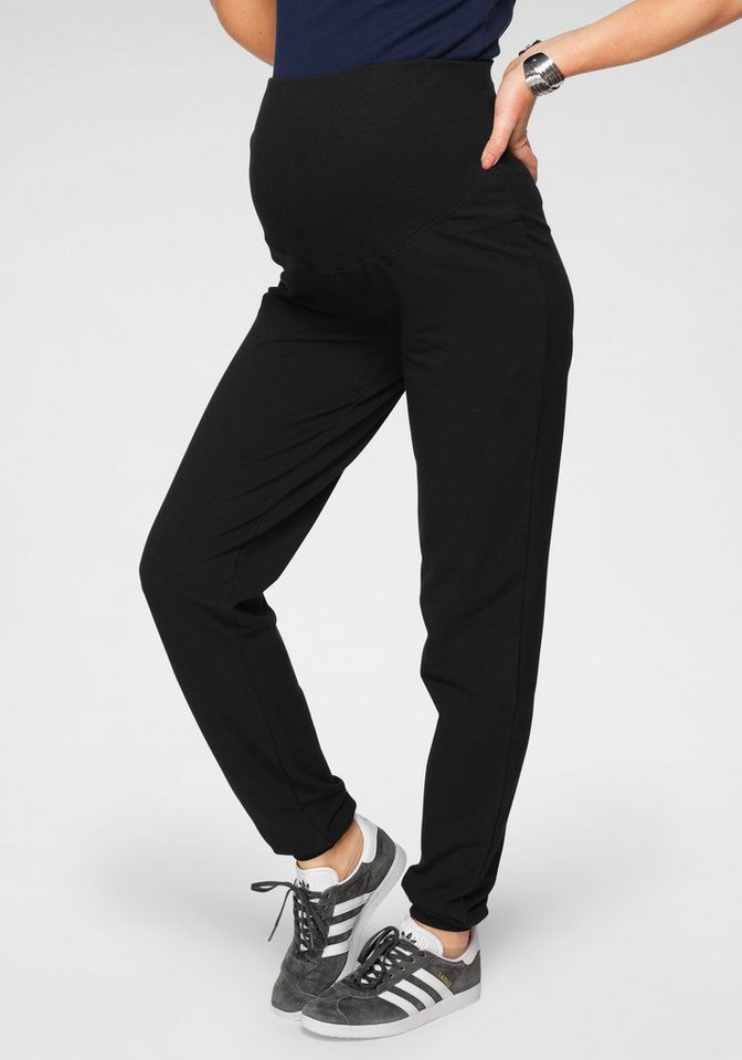 Neun Monate Umstandshose Sweatshose mit Bund mit breitem Rippenbündchen, ideal für den Schwangerschaftsbauch