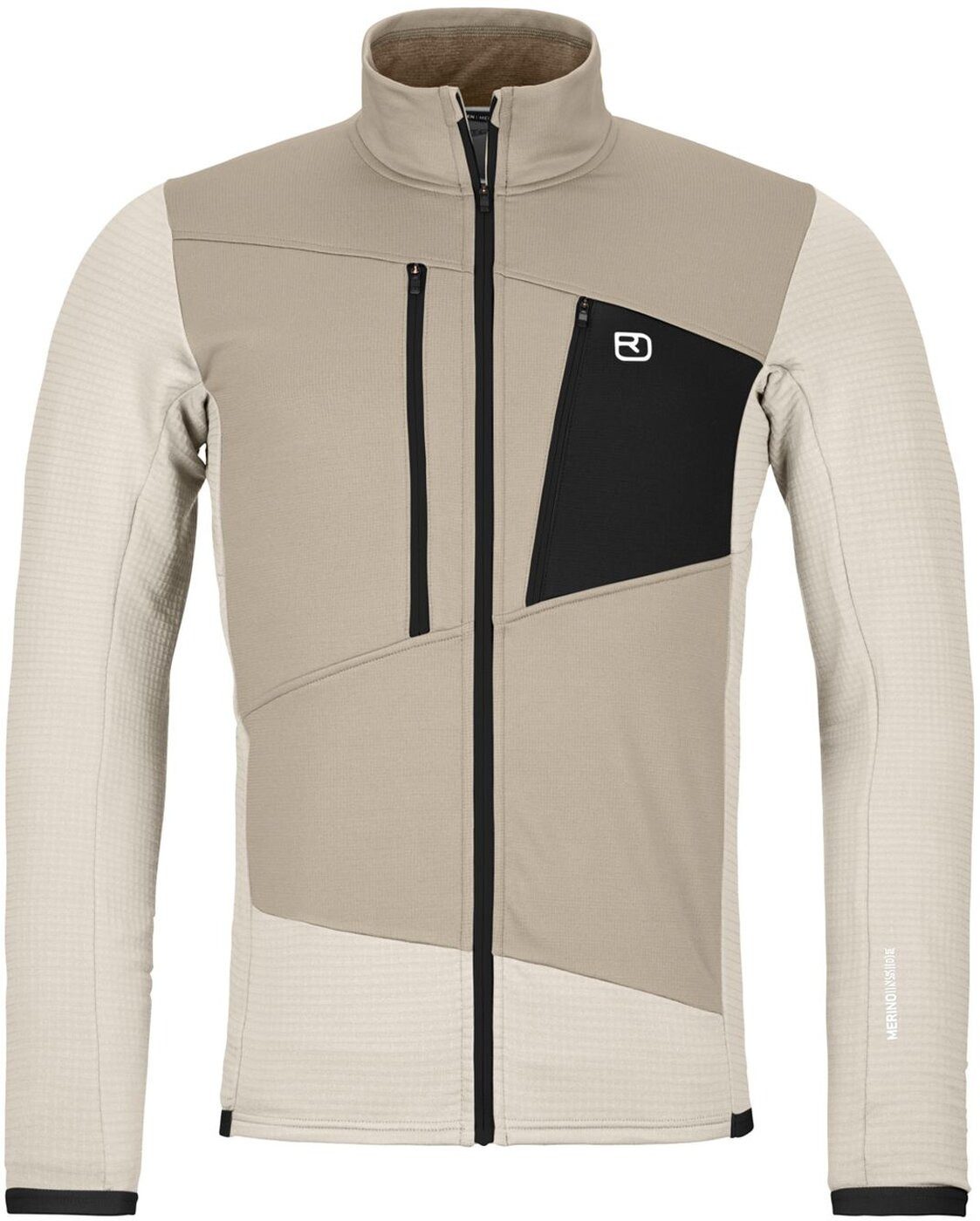 Ortovox Outdoorjacke FLEECE GRID JACKET M WHITE CHALK