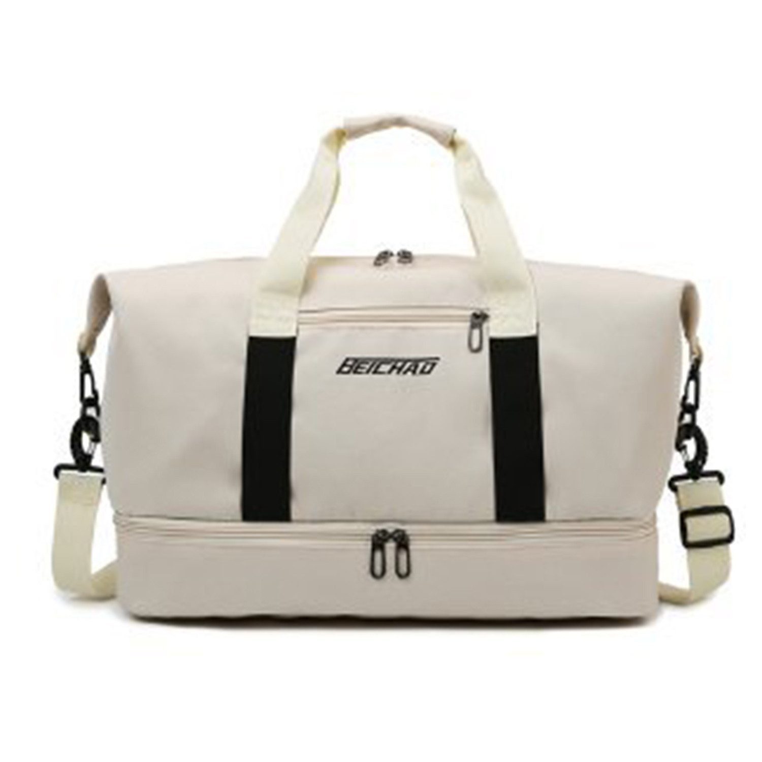 Blusmart Reisetasche Reisetaschen, Turnbeutel, Sporttaschen, große Umhängetaschen (Mit Schuhfach, Nassfach, verstellbaren Schultergurten, atmungsaktiv, wasserdicht, verschleißfest, großes Fassungsvermögen), Geeignet für Yoga, Schwimmen, Reisen, Fitness