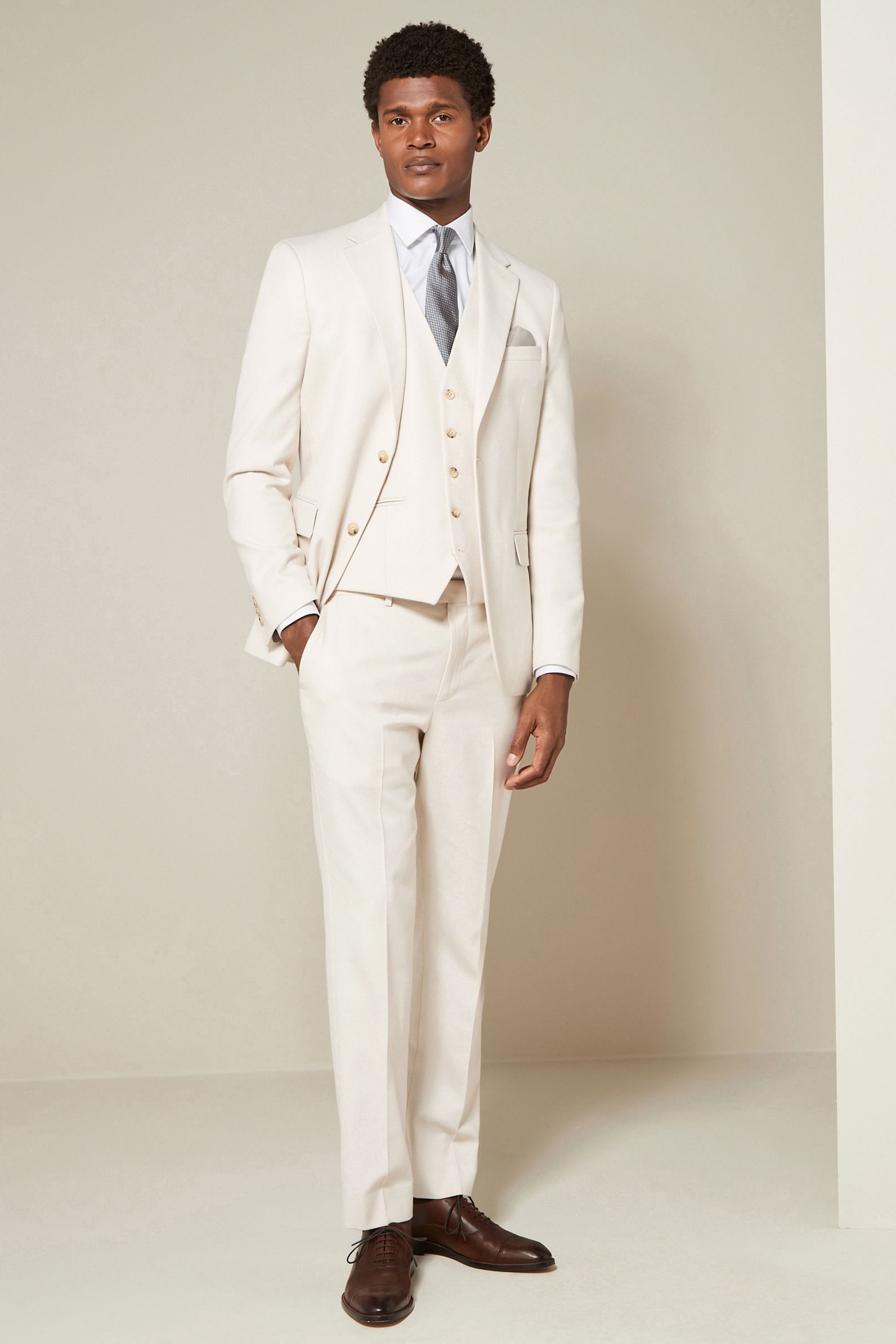 Next Anzughose Strukturierter Anzug: Slim Fit Hose (1-tlg)