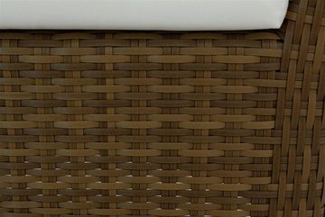 Krines Home Sitzgruppe Hochwertiges Gartenset Amalfi aus haltbarem Poly-Rattan mit Polster, (3-tlg), Stabile Outdoor Lounge