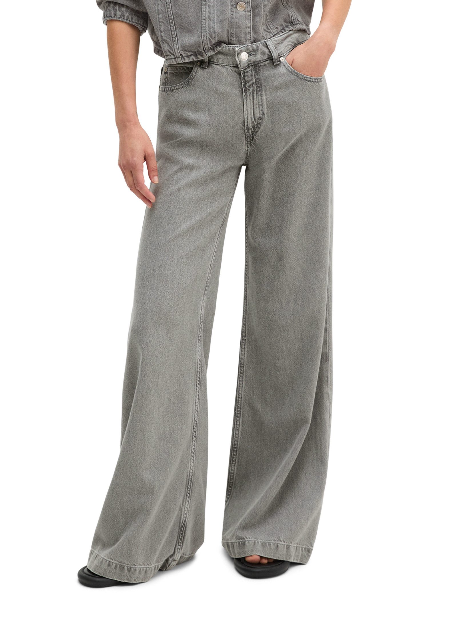 Marc O'Polo Schlagjeans aus weichem Lyocell-Baumwolle-Mix
