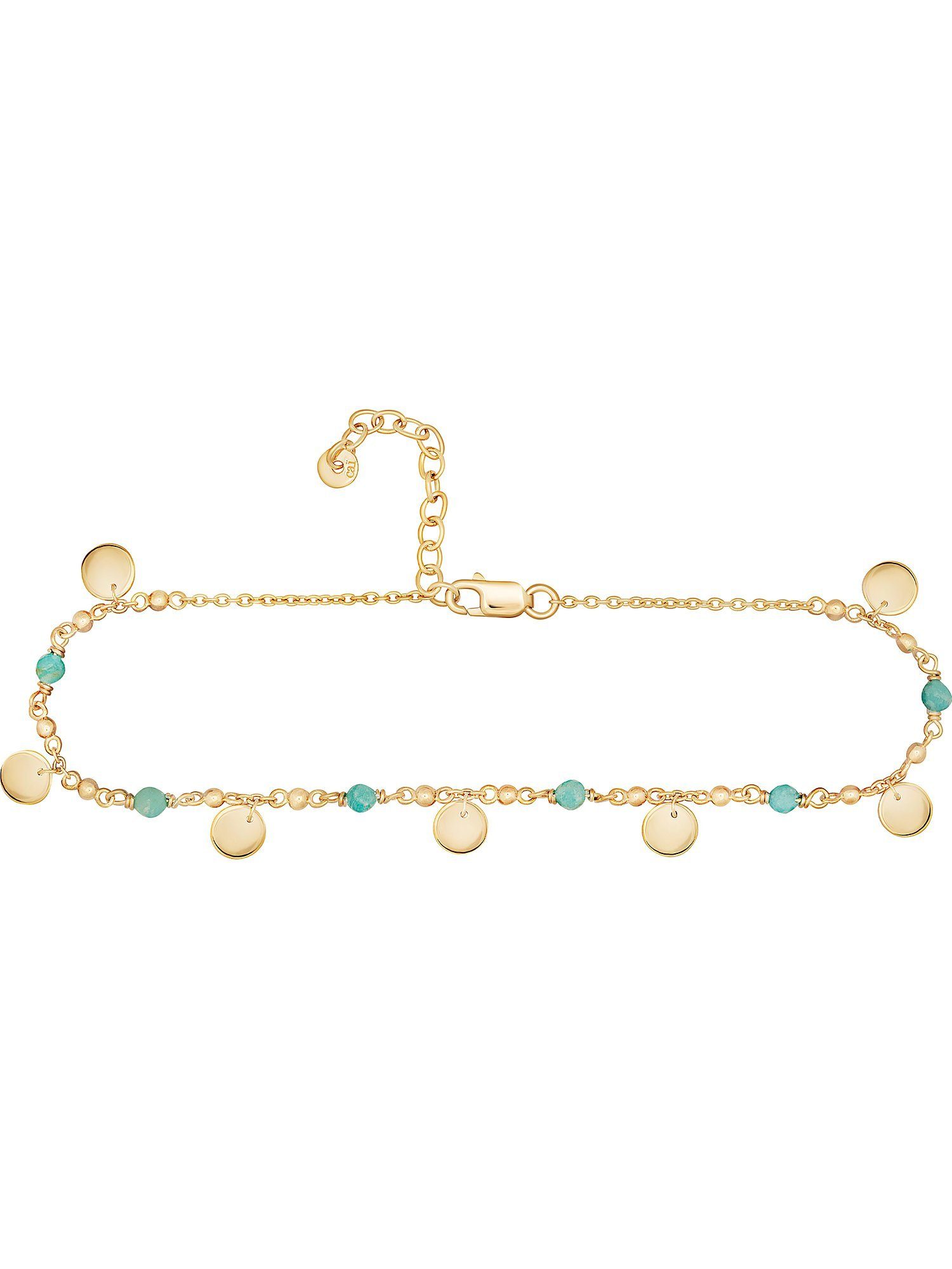 CAÏ Fußkette Caï Damen-Fußkette 925er Silber 6 Amazonit