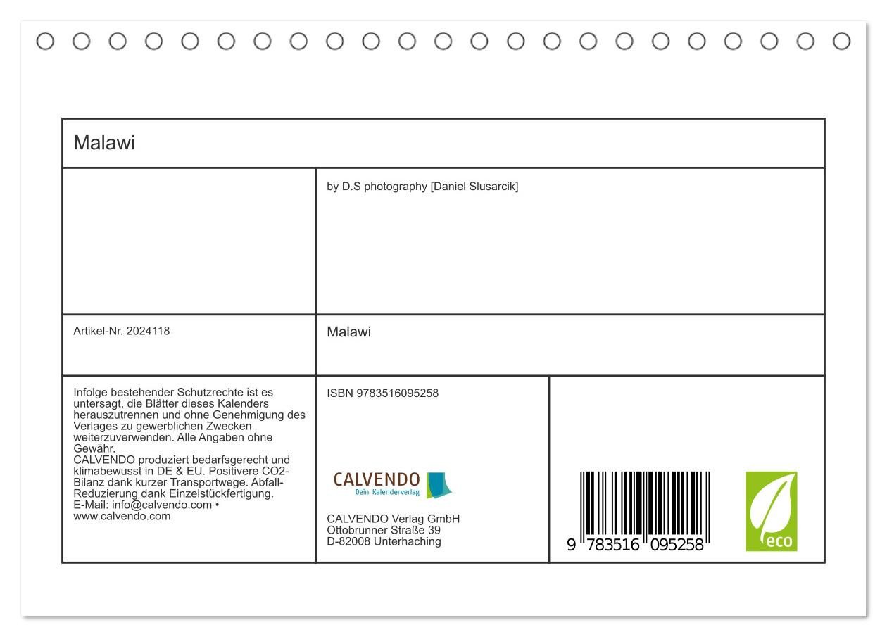 Thumbnail - CALVENDO Wandkalender Malawi (Tischkalender 2026 DIN A5 quer), CALVENDO Monatskalender