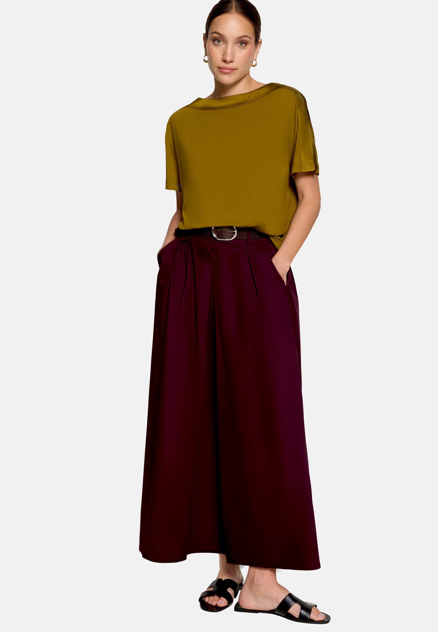 Zero Maxirock Damen mit Gürtel Gürtel