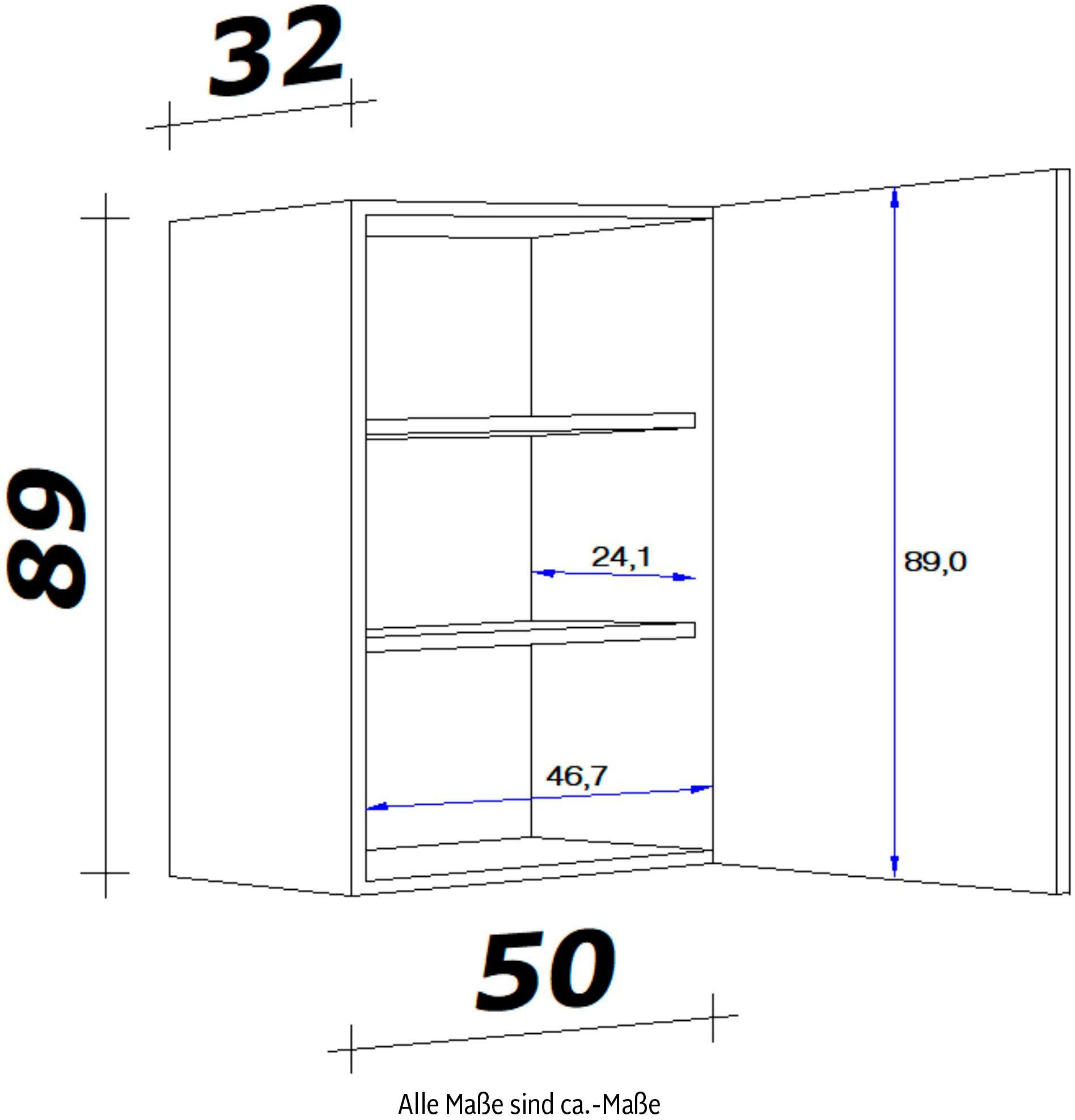 Flex-Well 89 x x 32 cm H x x Hängeschrank (B 50 T) Samoa