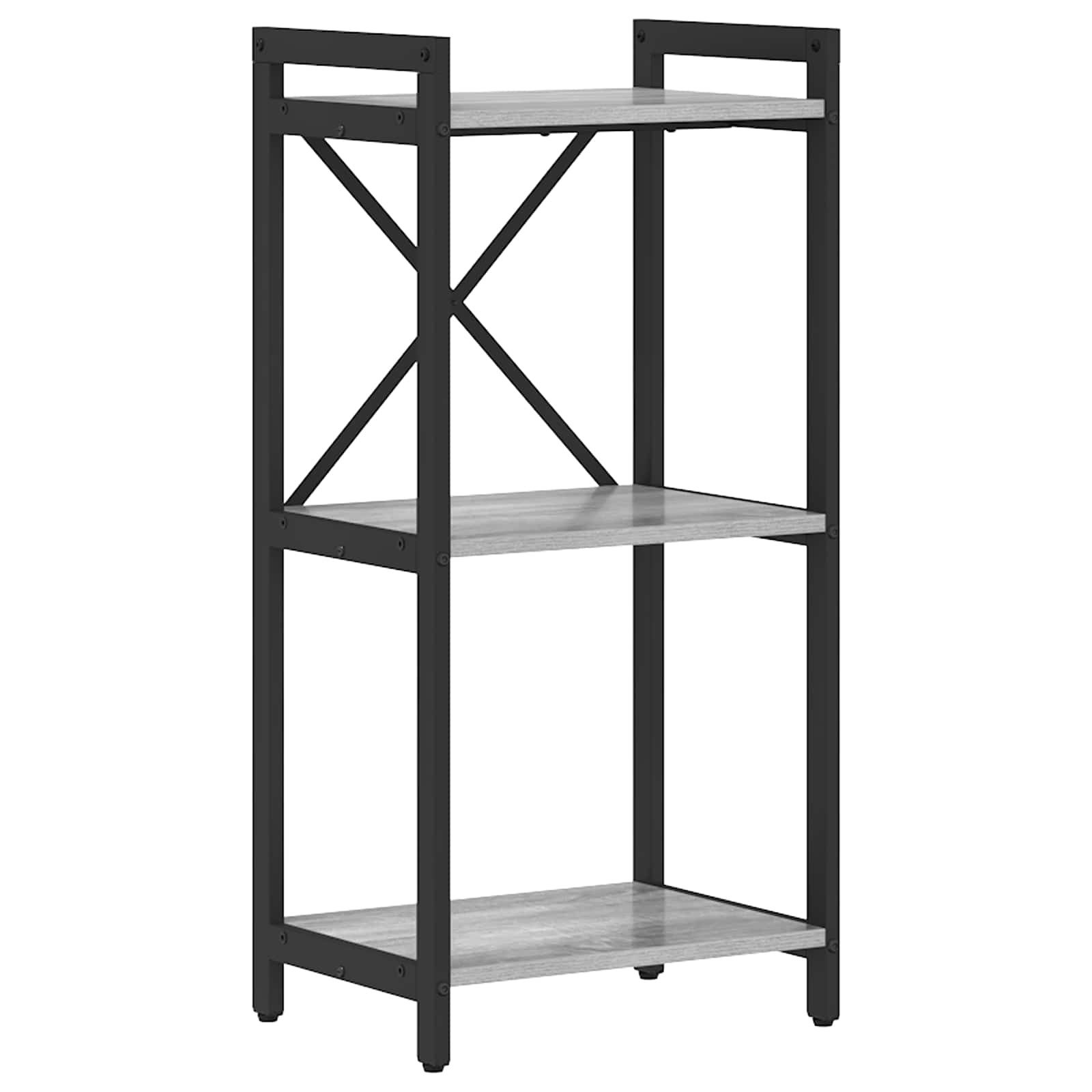 vidaXL Bücherregal Bücherregal Grau Sonoma 40 x 30 x 85 cm Holzwerkstoff, 1 günstig online kaufen