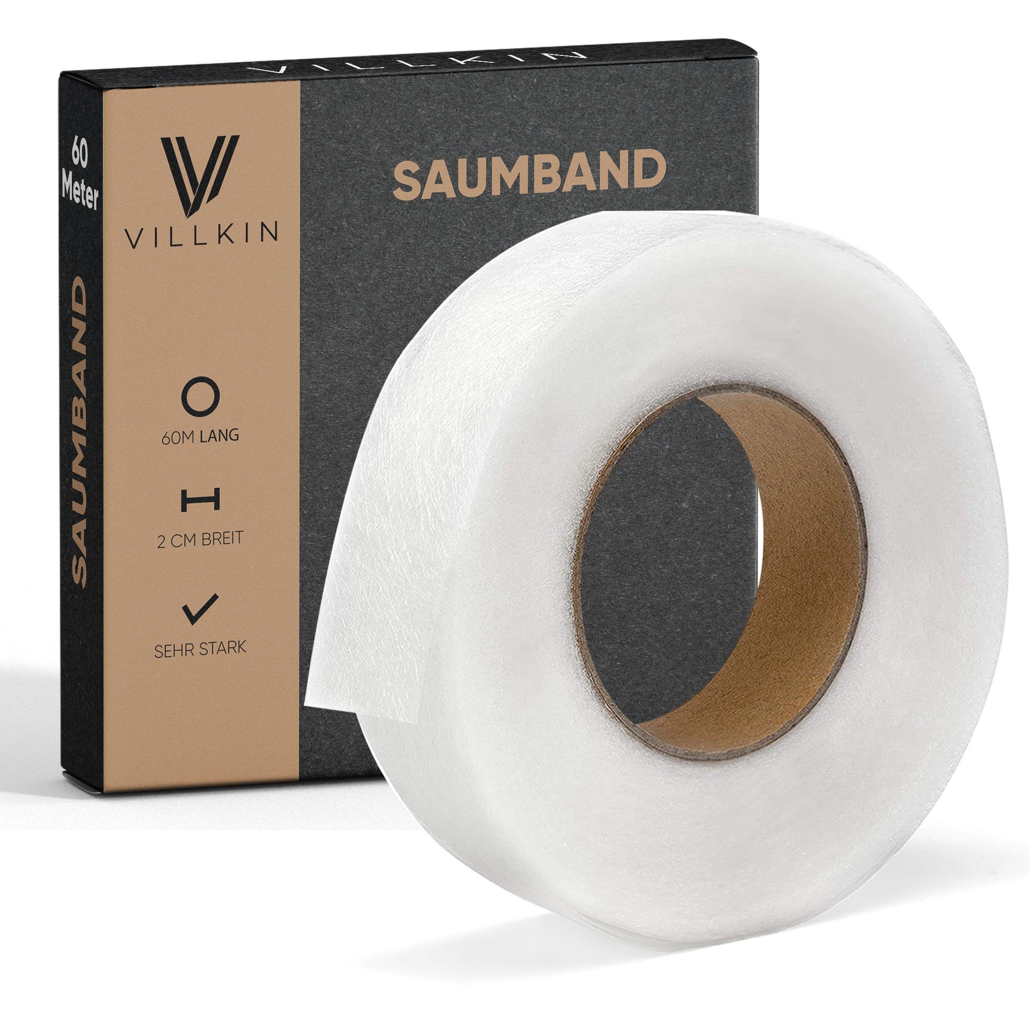 Villkin Versteifungsband - Saumband (60m x 2cm), Zum Bügeln günstig online kaufen
